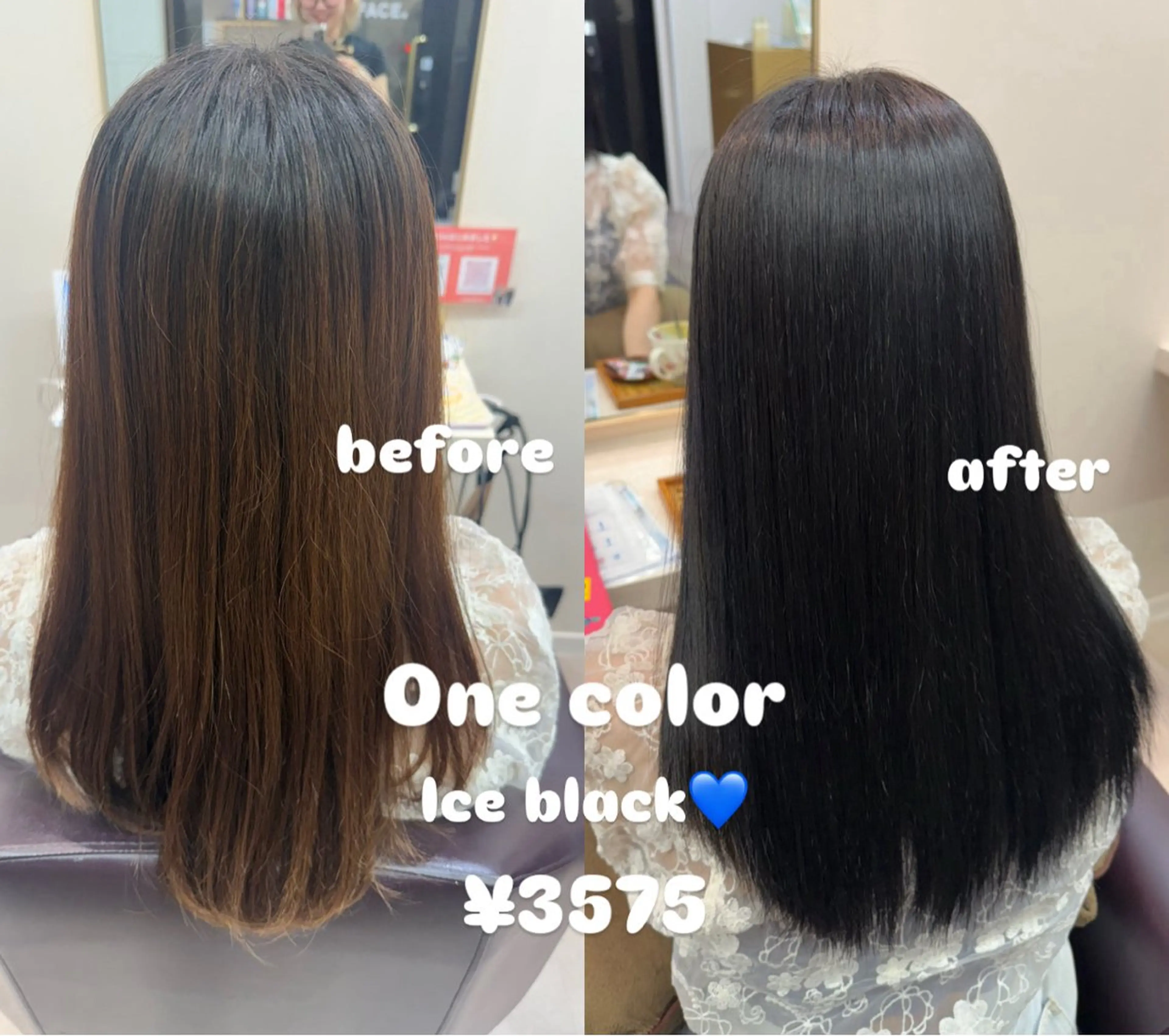 ロング ヘアカラー レイヤー✂️ ハイトーン💖モテ髪のヘアスタイル