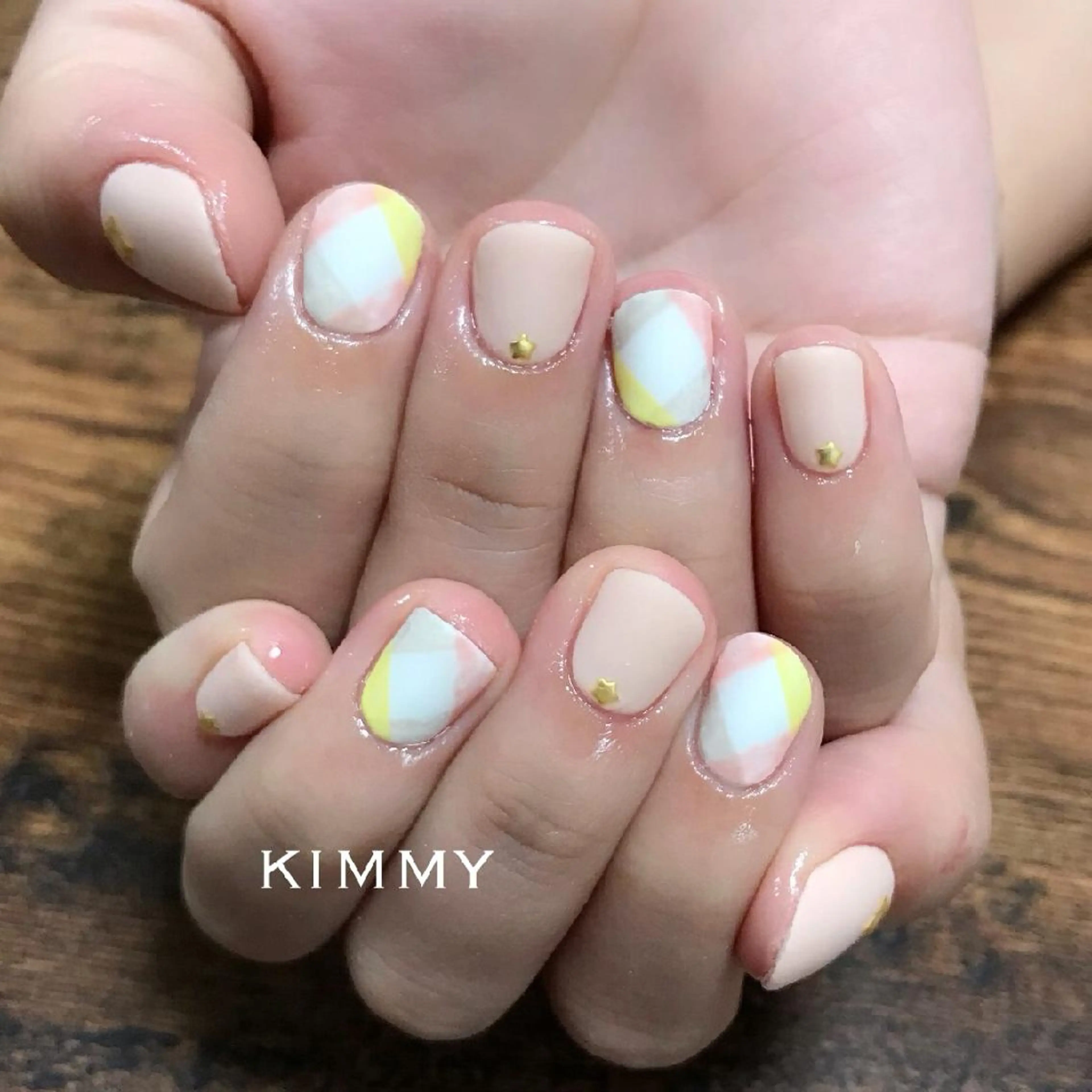 ネイル マットネイル ハンドネイル kimmy nailsのネイルデザイン