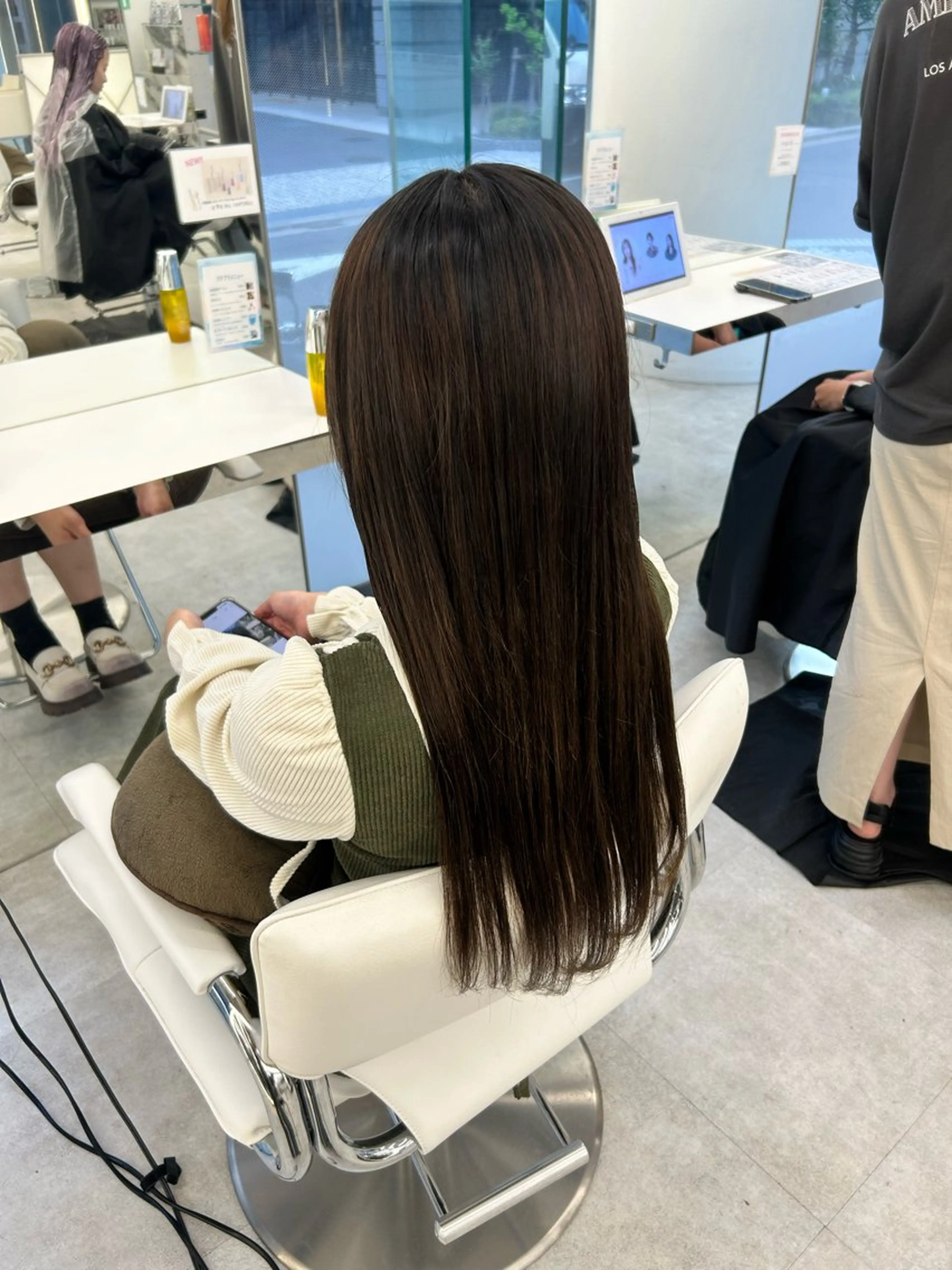 ロング トリートメント はるか/ブリーチカラ ー/ヘアアレンジ🤍のヘアスタイル