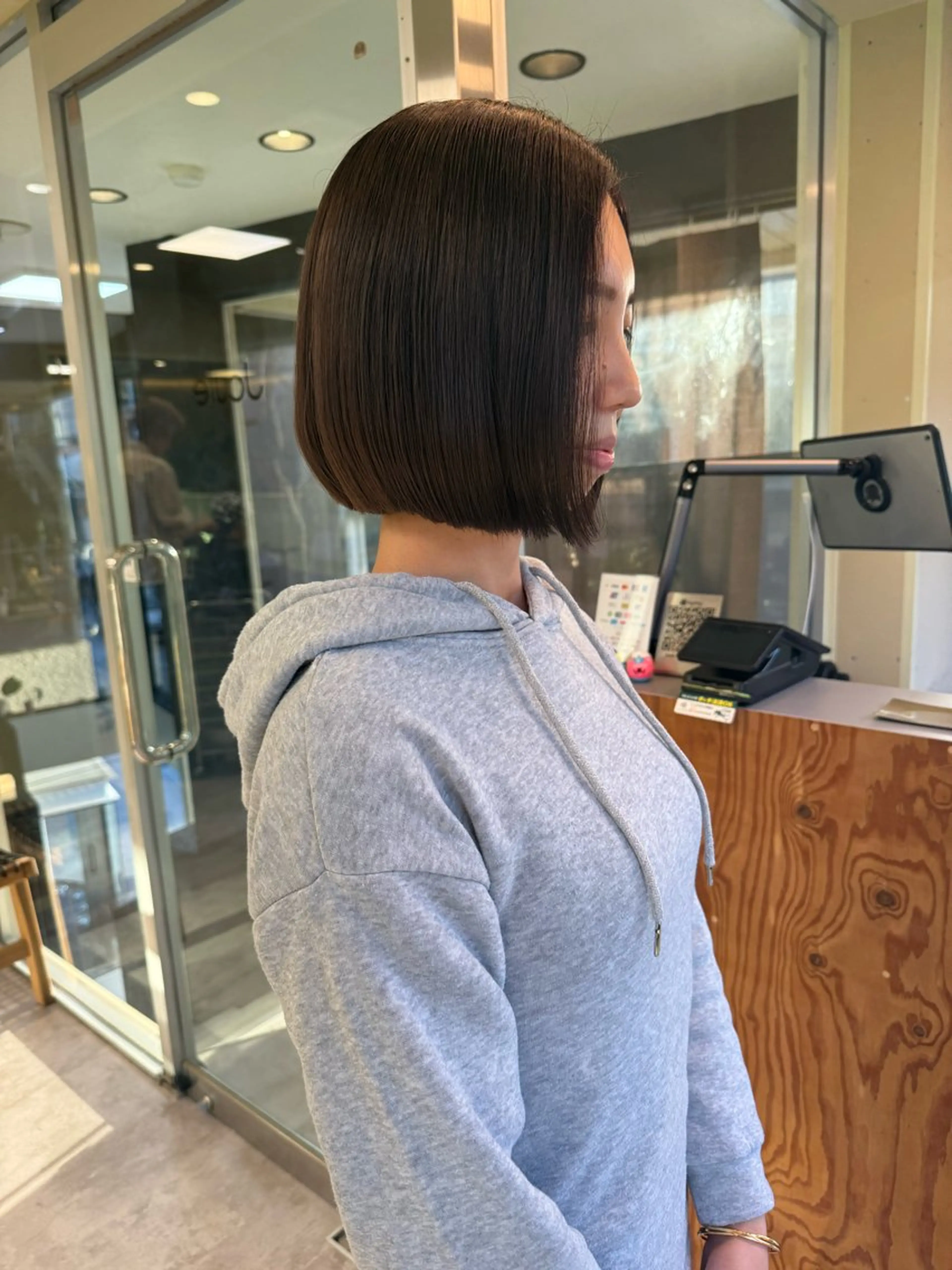 ショート カラー カット ヘアカラー 伶風/ボブ/ ヘーゼルベージュのヘアスタイル