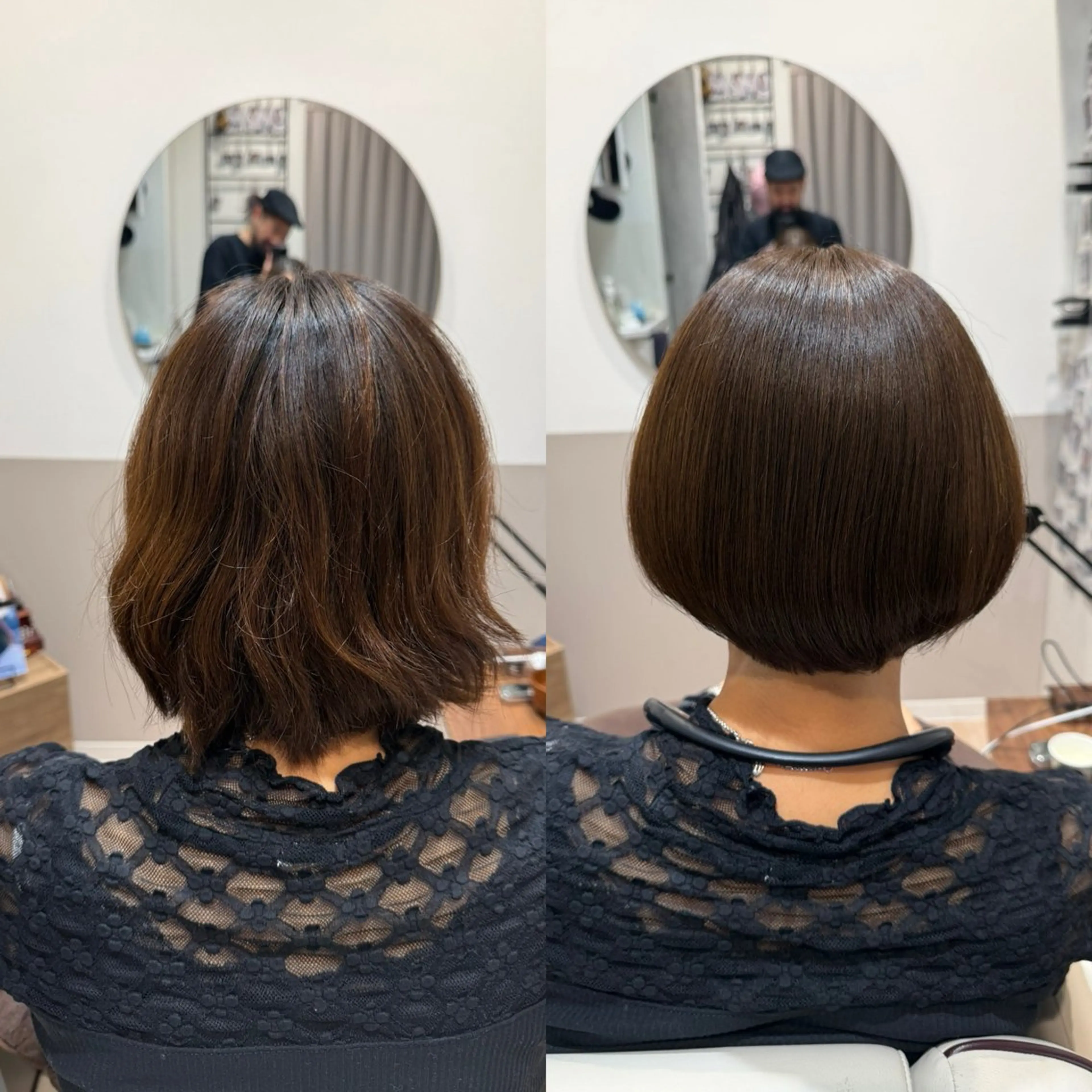 ミディアム 平田 たかしのヘアスタイル