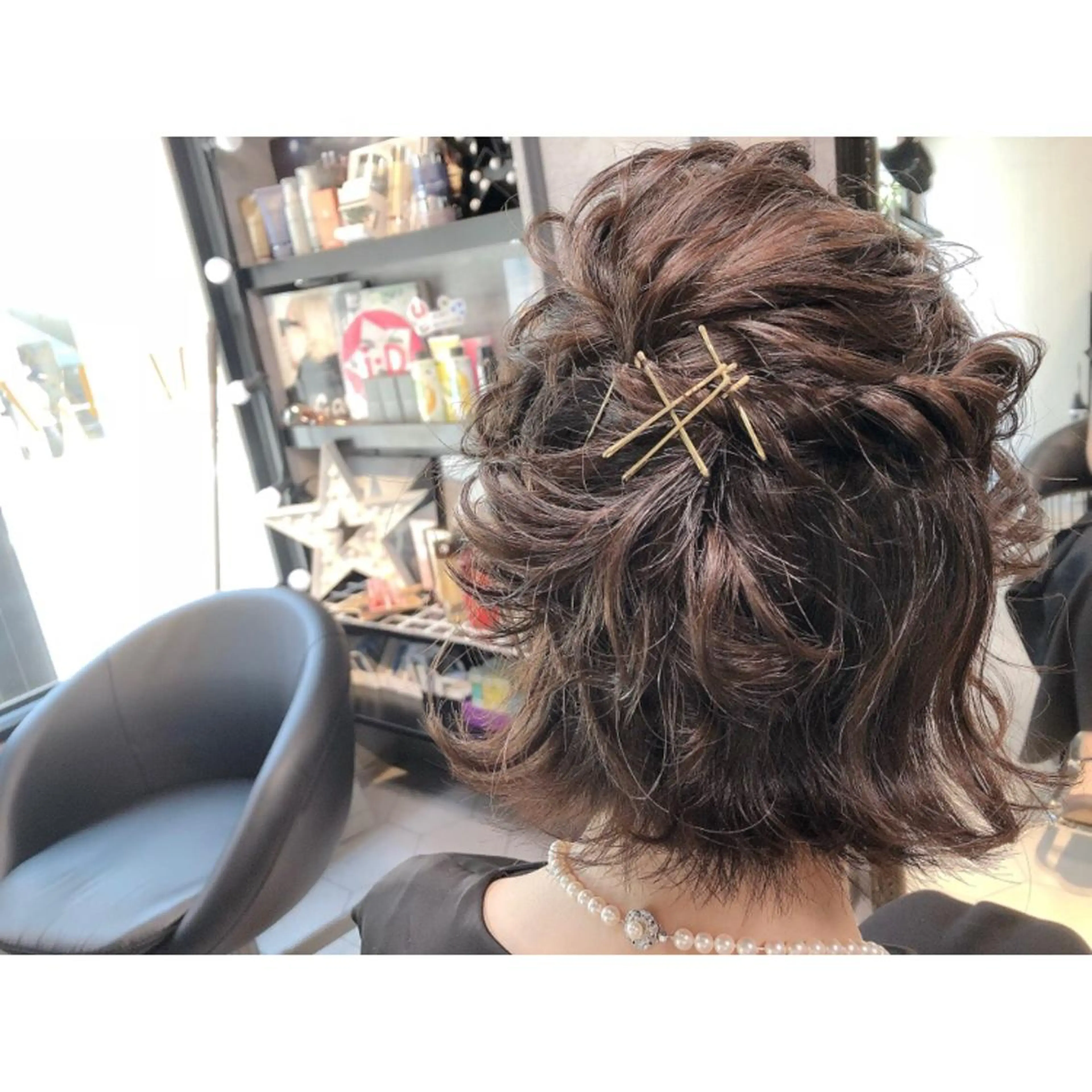 ショート ヘアアレンジ ハーフアップ ボブ Blue所属・透明感カラー 🫰🏻💗 高橋舞のその他イメージ