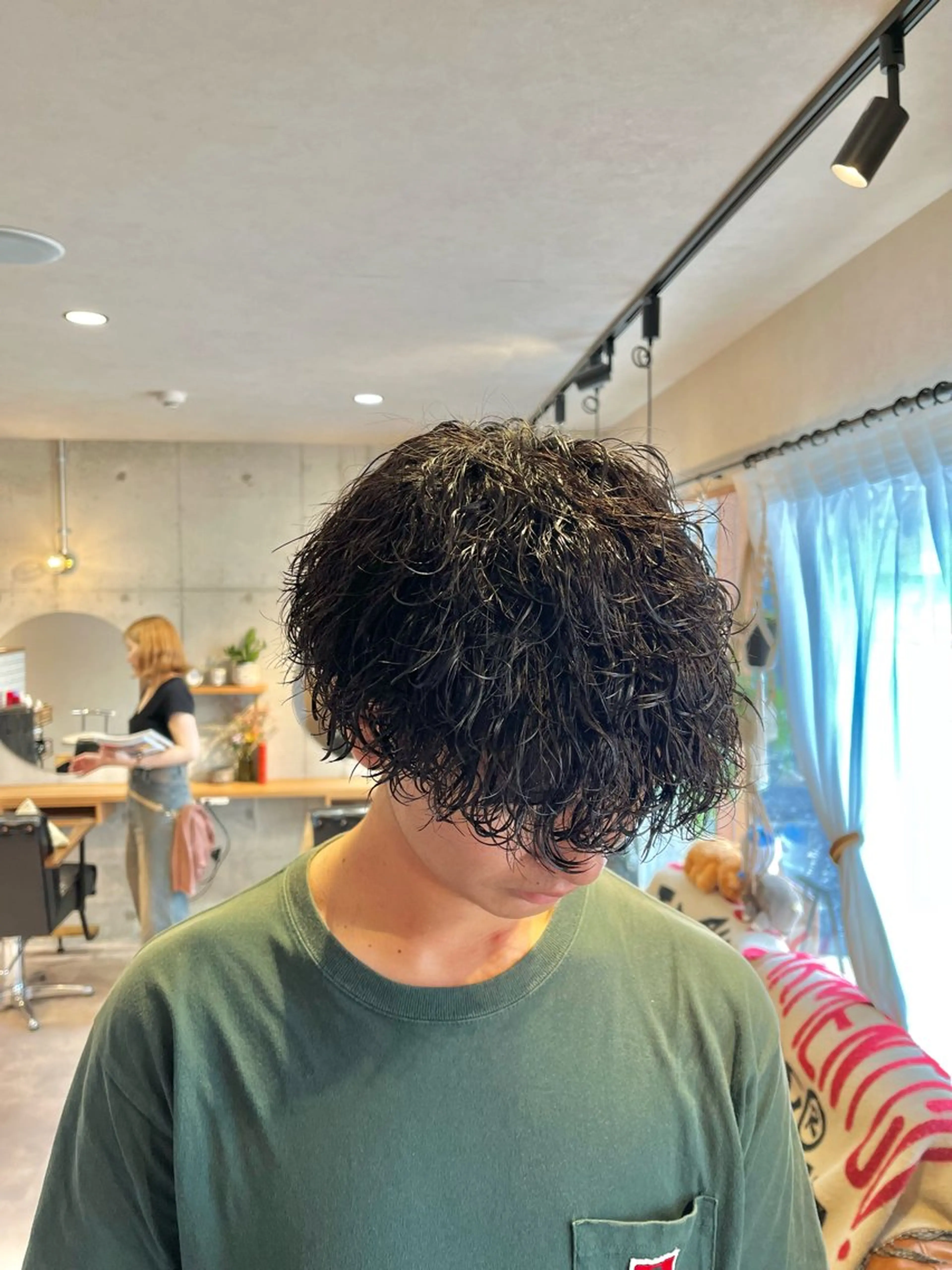 ショート メンズ メンズパーマ 波巻きパーマ Lamp所属・🌀メンズパーマ🌀 🐏丸山祐宇🐏のヘアスタイル
