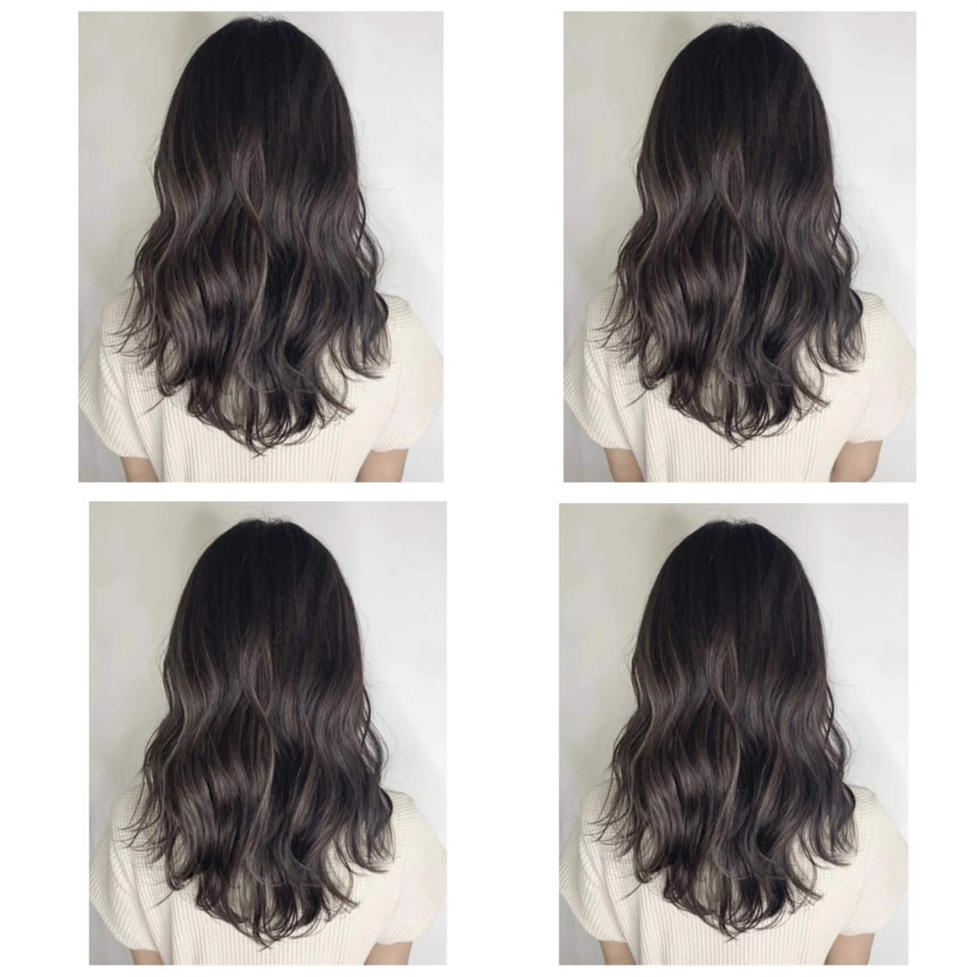 ミディアム カラー アッシュ バレイヤージュ ブリーチ デザインカラー グレージュ カット ヘアカラー トリートメント 京都大人女性ショート 徒歩1分/秋山のヘアスタイル