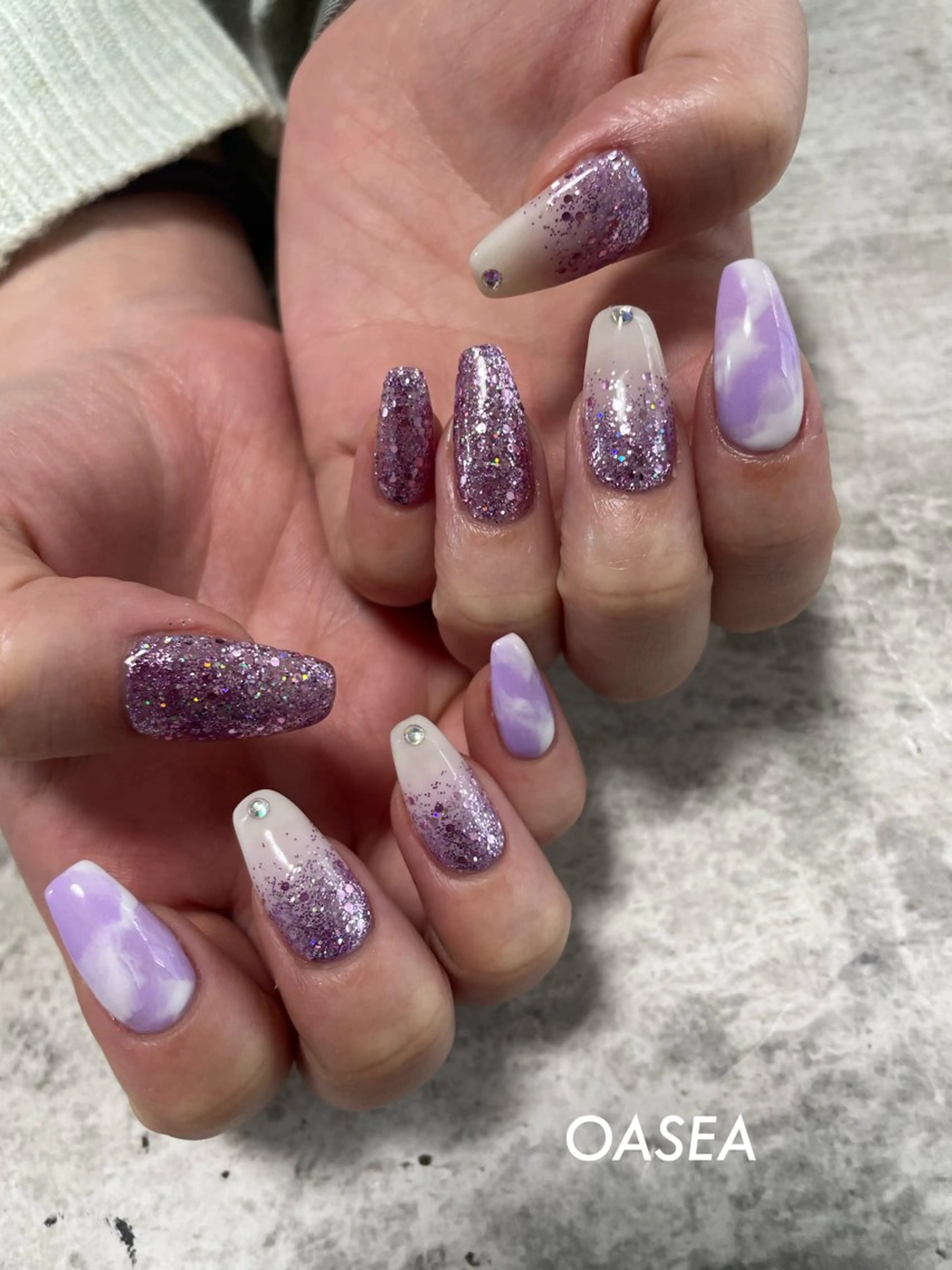 ネイル ハンドネイル 🌞💜 KAORI 🌴のネイルデザイン