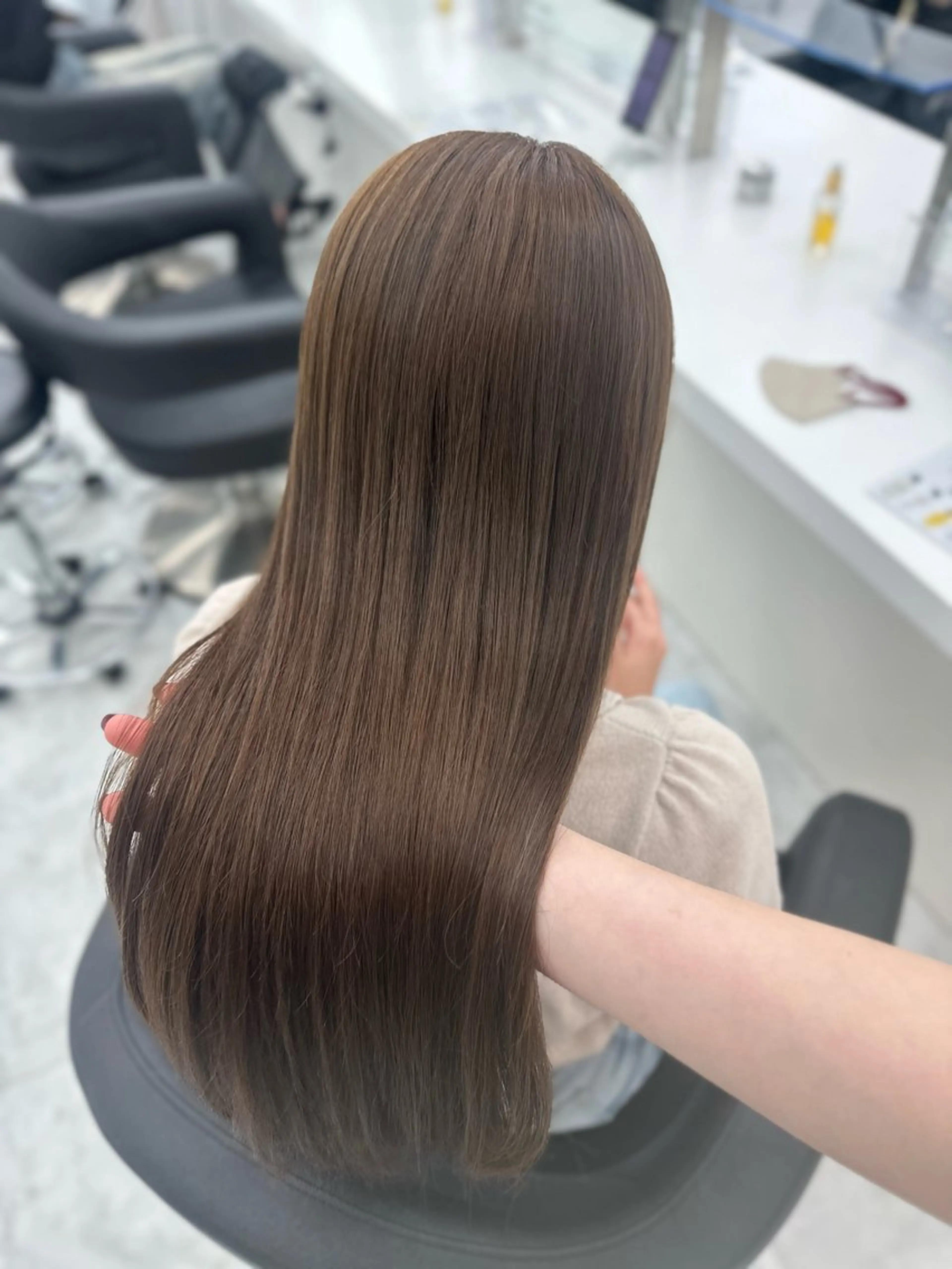 ロング カラー ヘアカラー トリートメント ヘッドスパ ヘアセット ガーリーstyle ❤︎misaki🏹のヘアスタイル