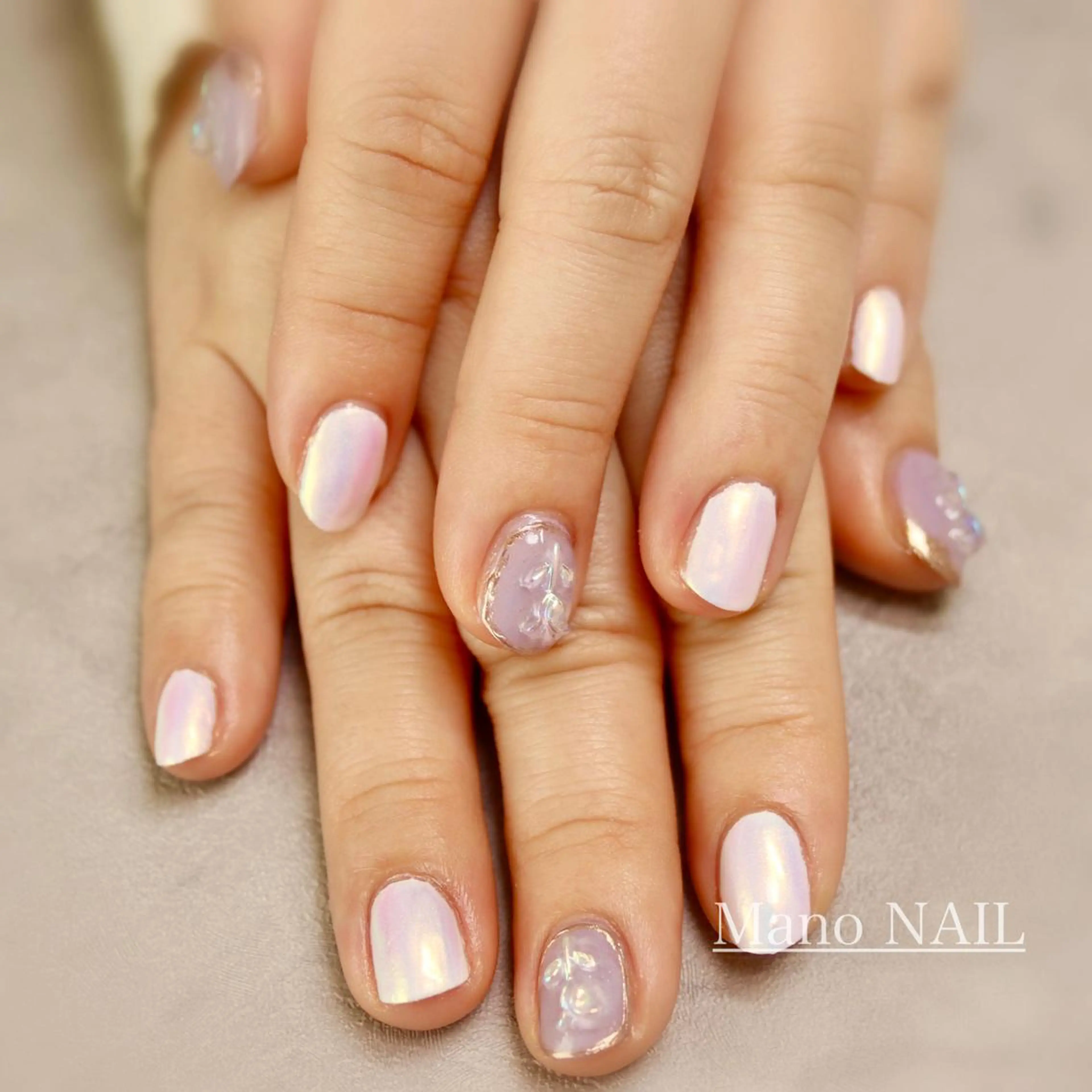 ネイル オーロラネイル Mano NAILのネイルデザイン