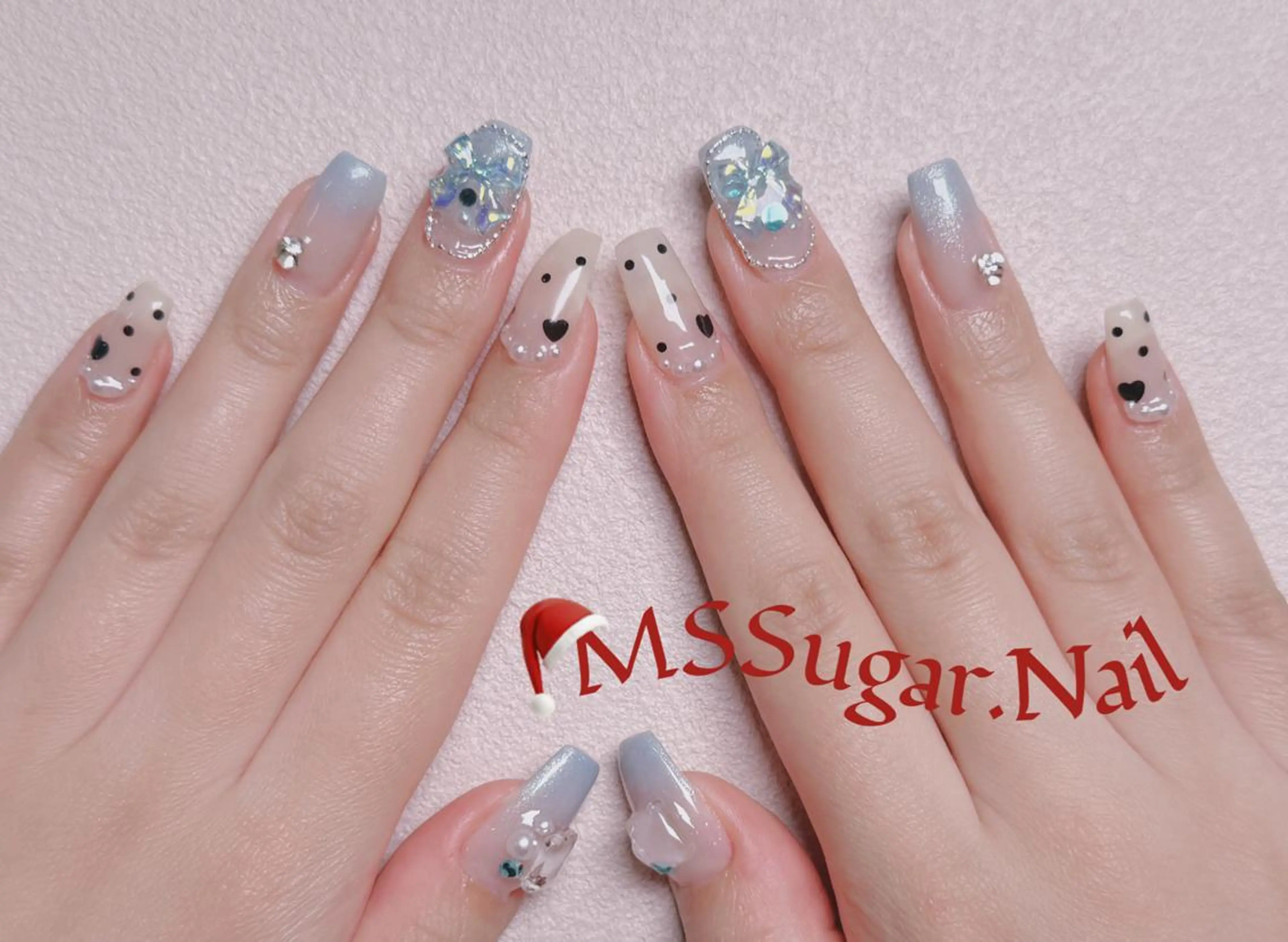 ネイル ハロウィン ロングネイル マグネットネイル スカルプネイル ネイルチップ ハンドネイル Mss ミサキのネイルデザイン