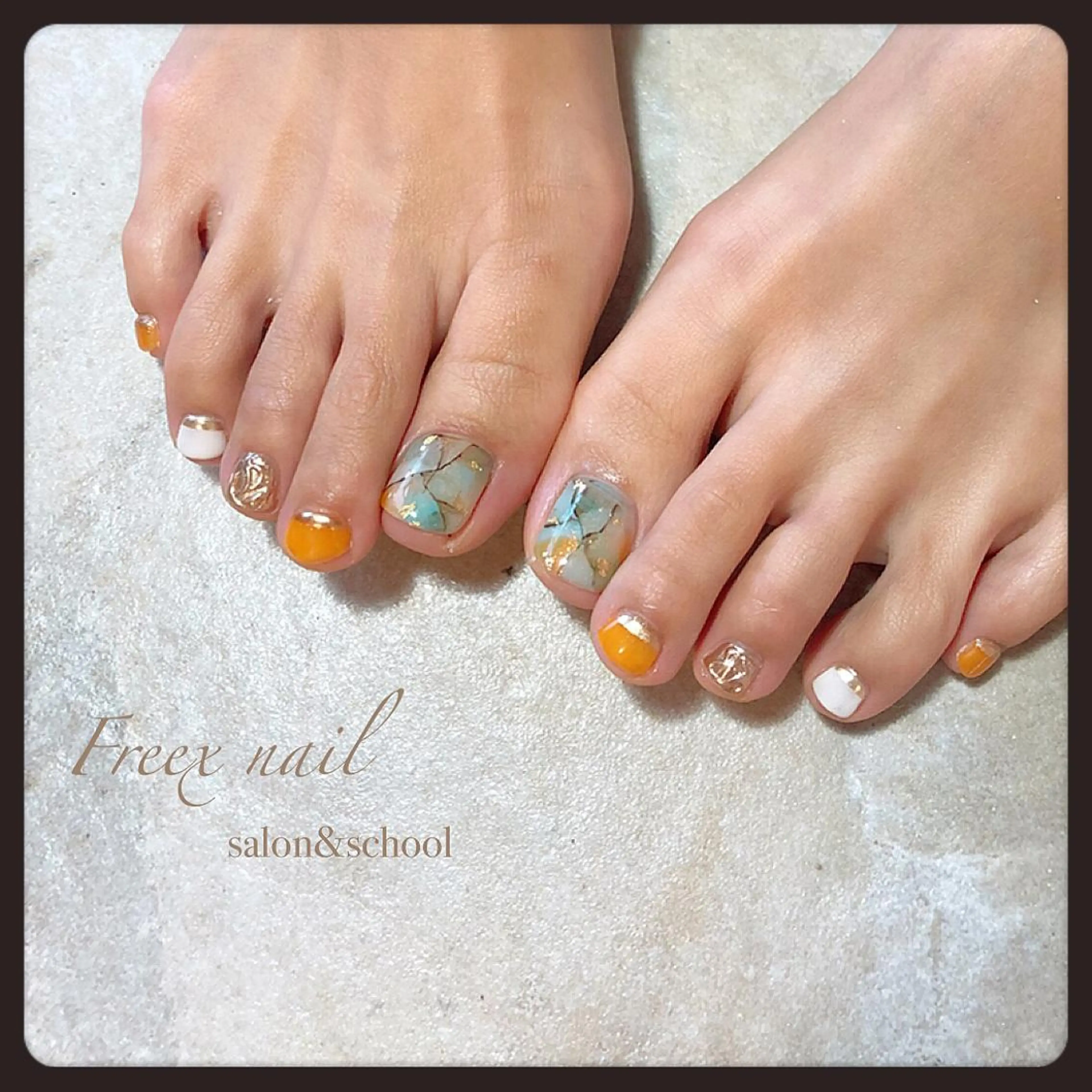ネイル フットネイル Freex nail所属・freex nail /ニュアンス/個性派のネイルデザイン