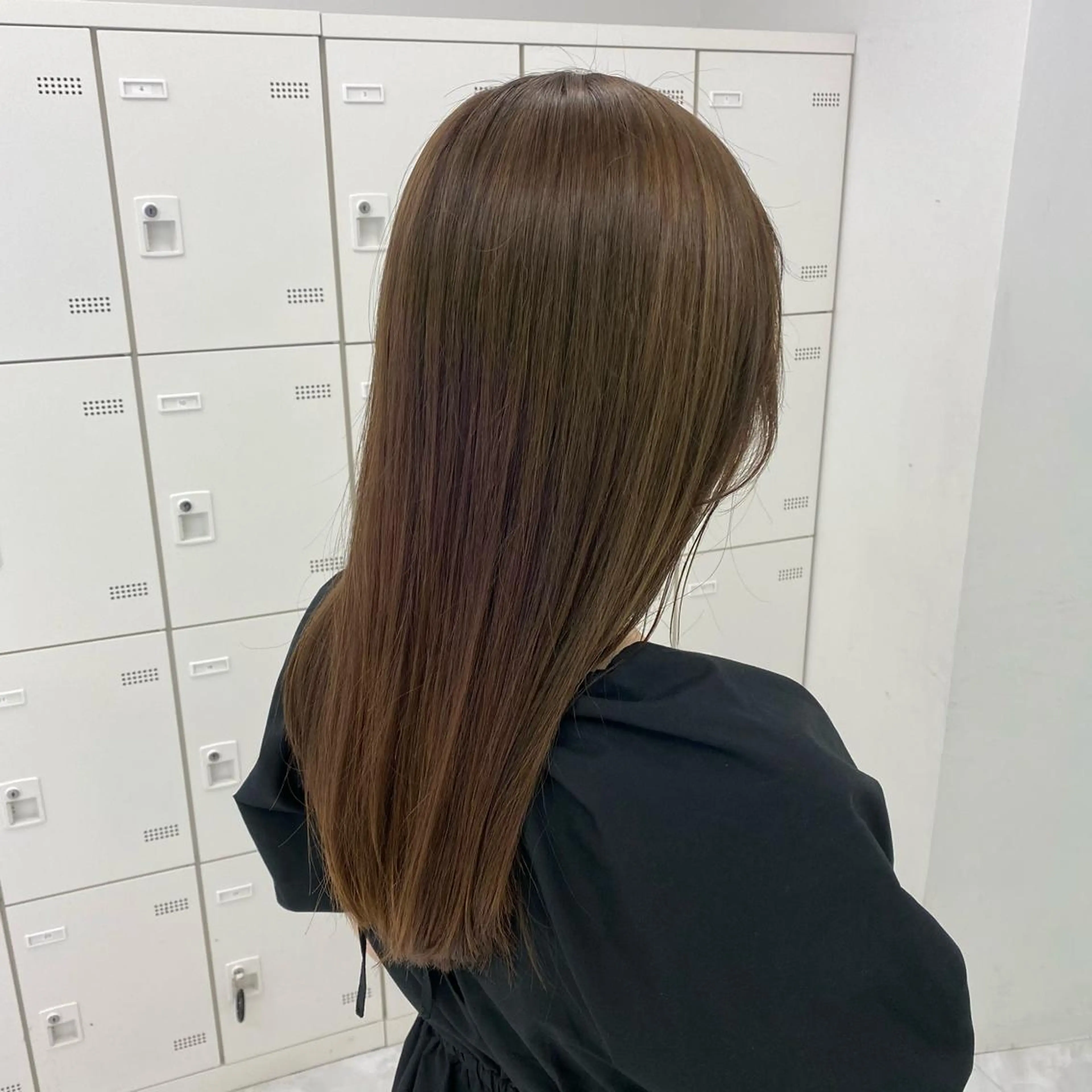 セミロング カラー 髪質改善 ダブルカラー 韓国レイヤーKYONのヘアスタイル