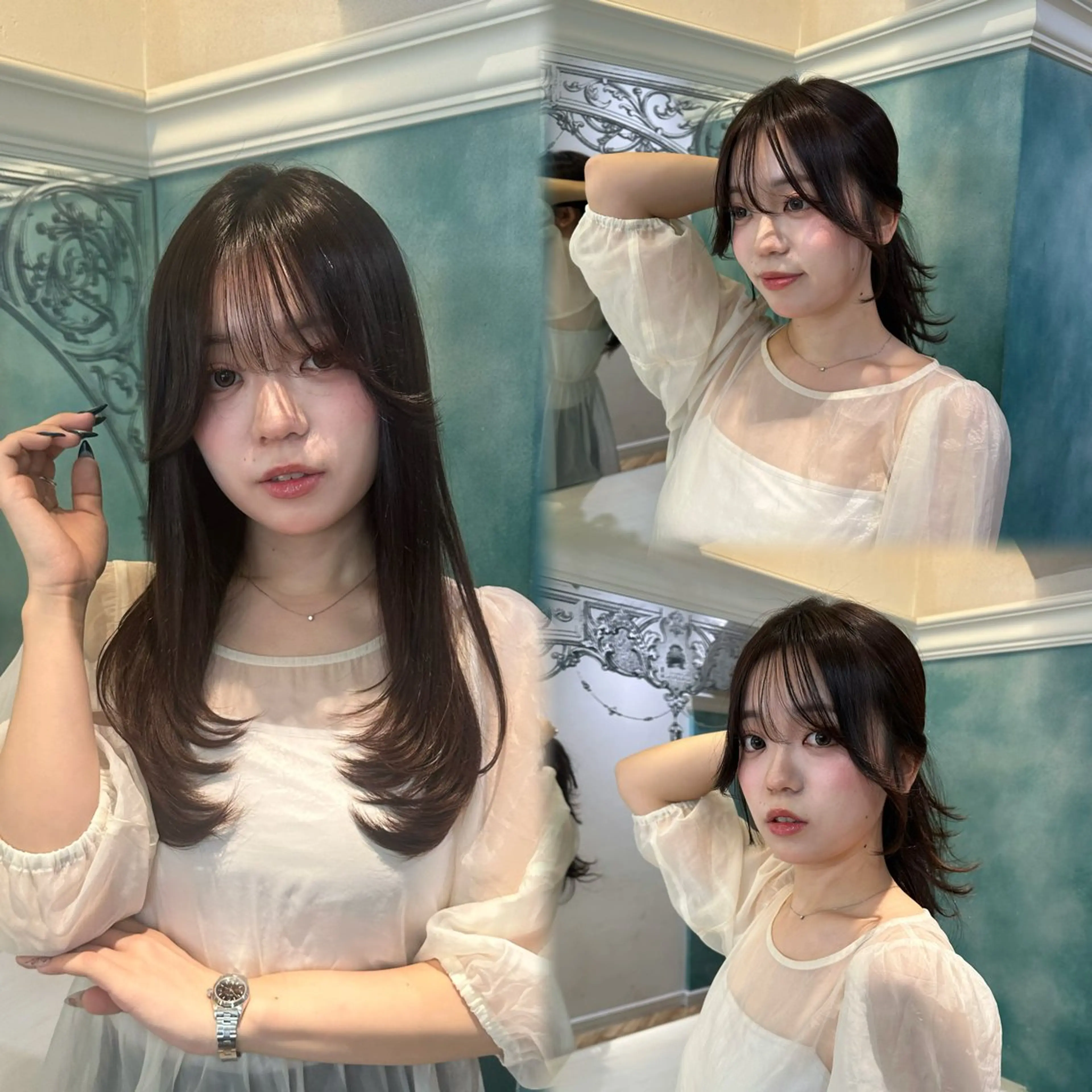 ロング レイヤー/顔周り/ 髪質改善/銀座/サラのヘアスタイル