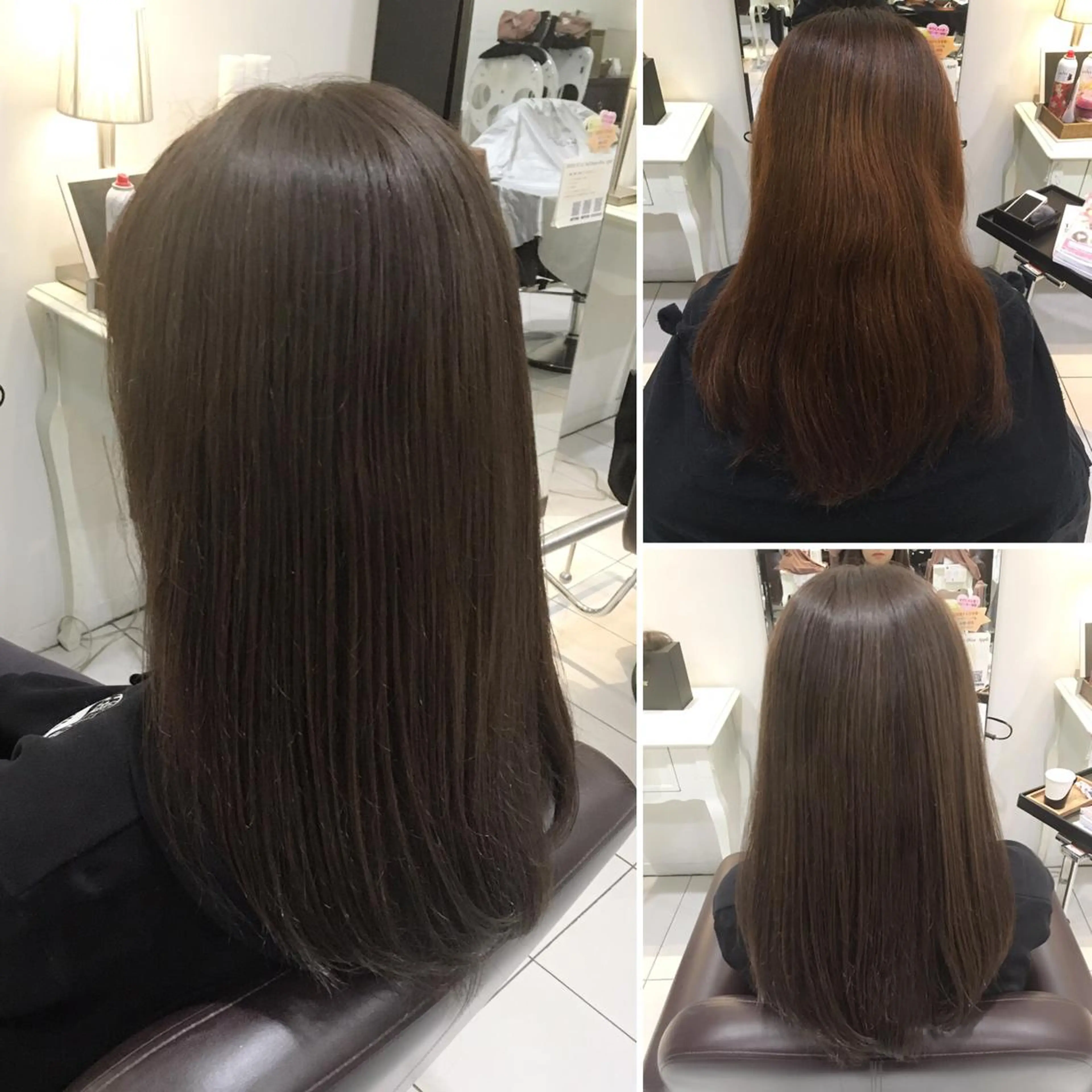 ロング カラー アッシュ オレンジ 髪質改善/トリート メント/益田直幸のヘアスタイル