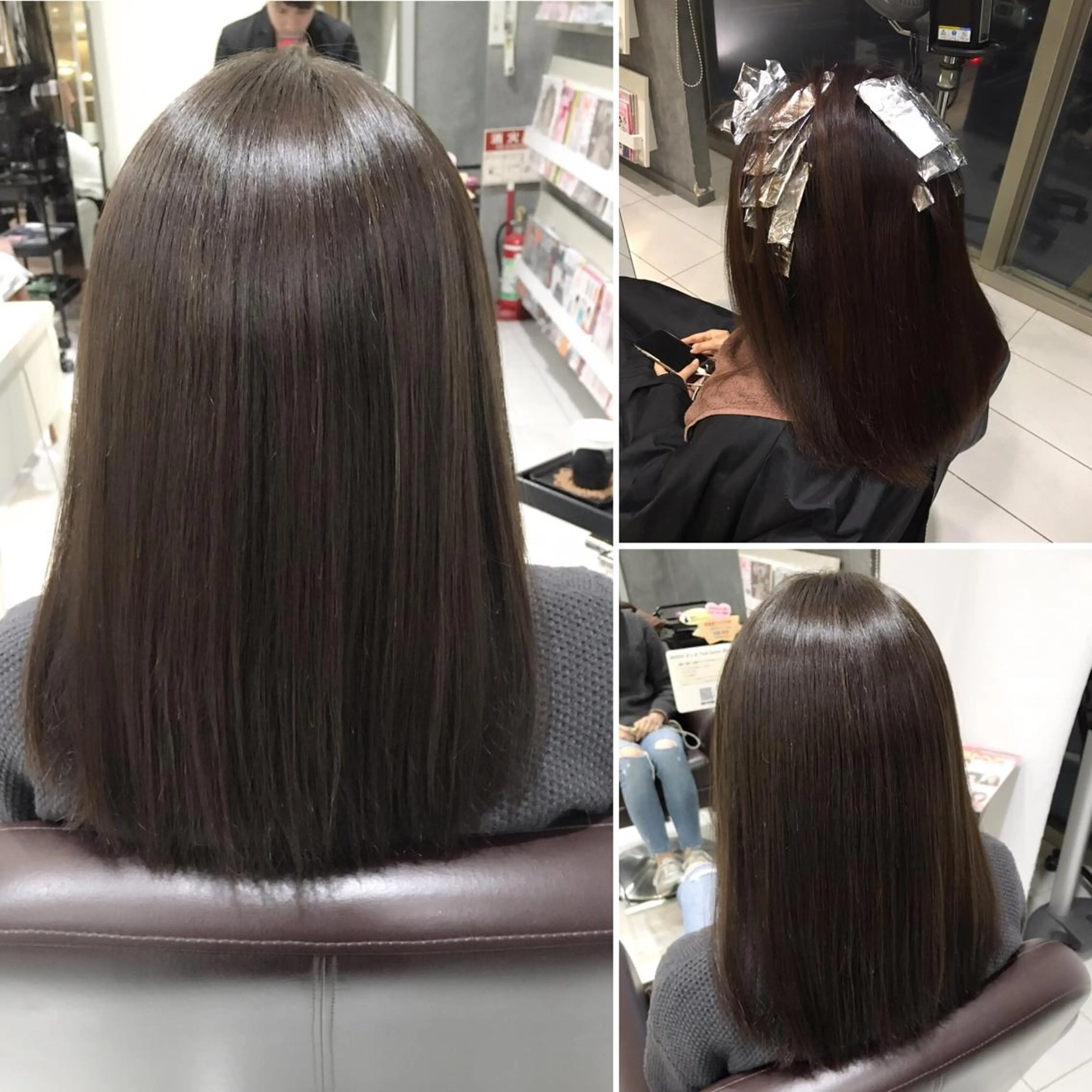 ミディアム カラー ハイライトカラー ハイライト 髪質改善/トリート メント/益田直幸のヘアスタイル