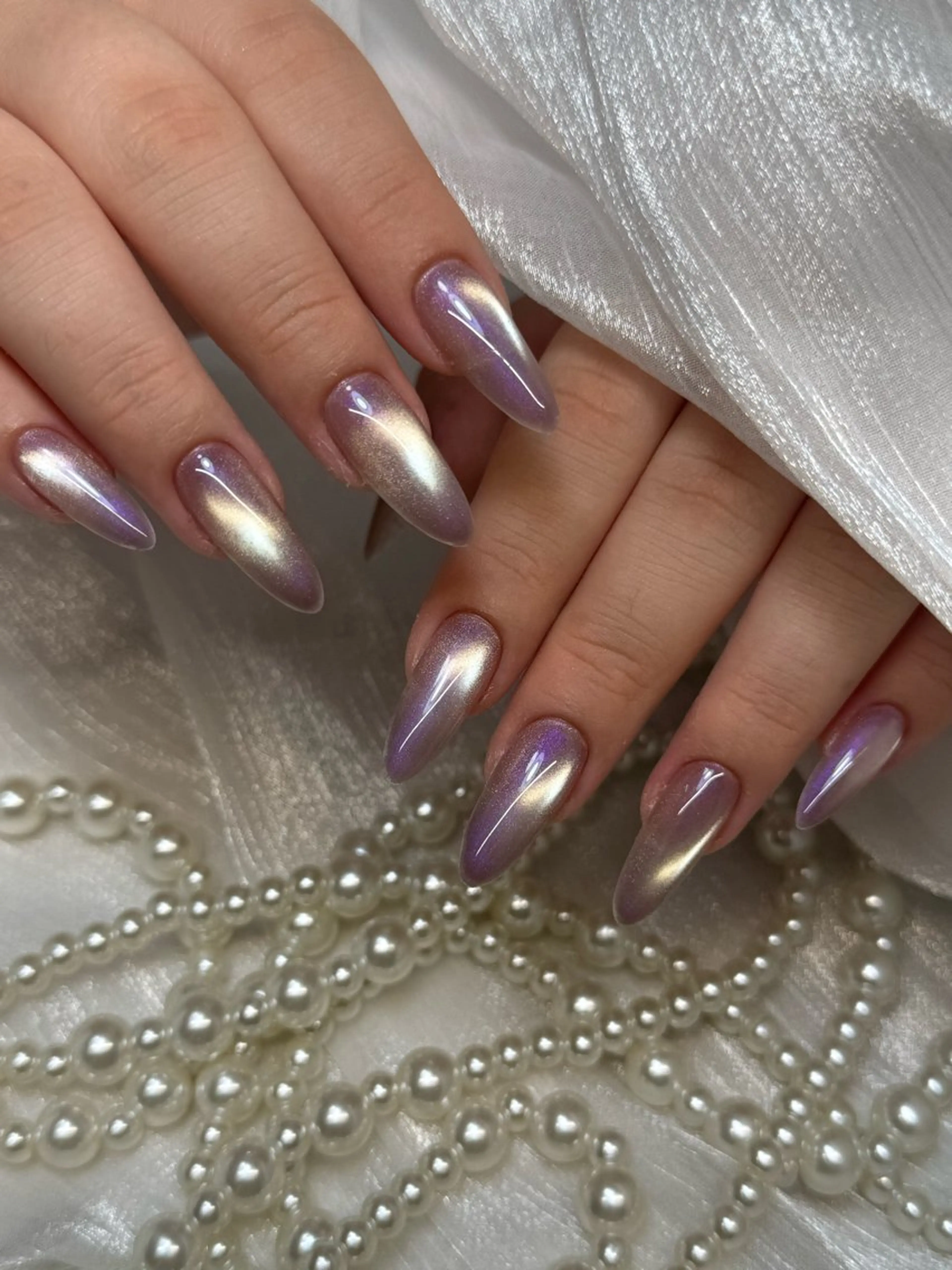 ネイル アートネイル チークネイル 長さ出し マグネットネイル 持ち込み ハンドネイル 長出し専門店🎀 HARO💕Nailのネイルデザイン