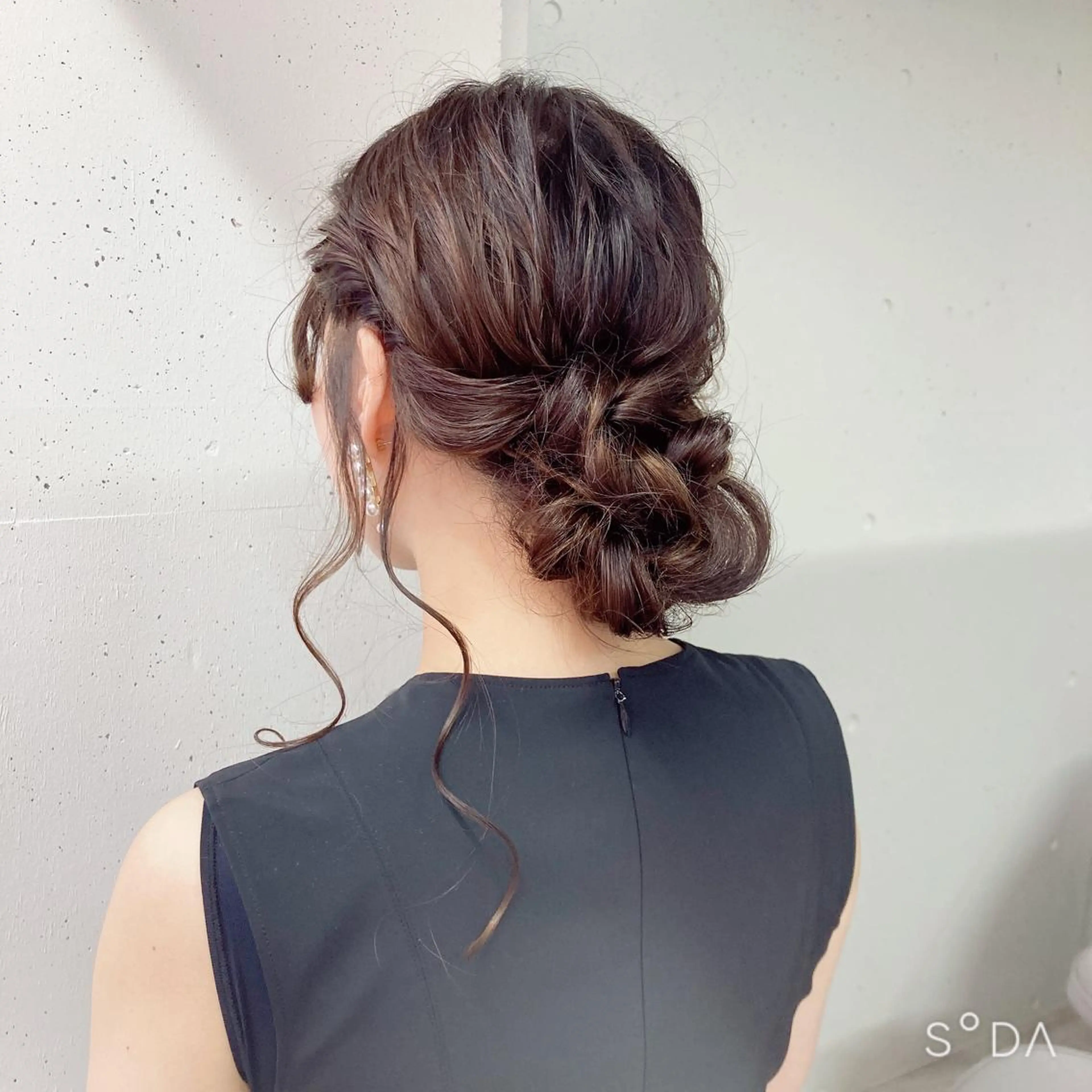 ヘアアレンジ 結婚式・ブライダル ヘアセット ミルミー美容室所属・🦄💒💓齎藤 七海子🦄💒💓のマツエク・マツパデザイン