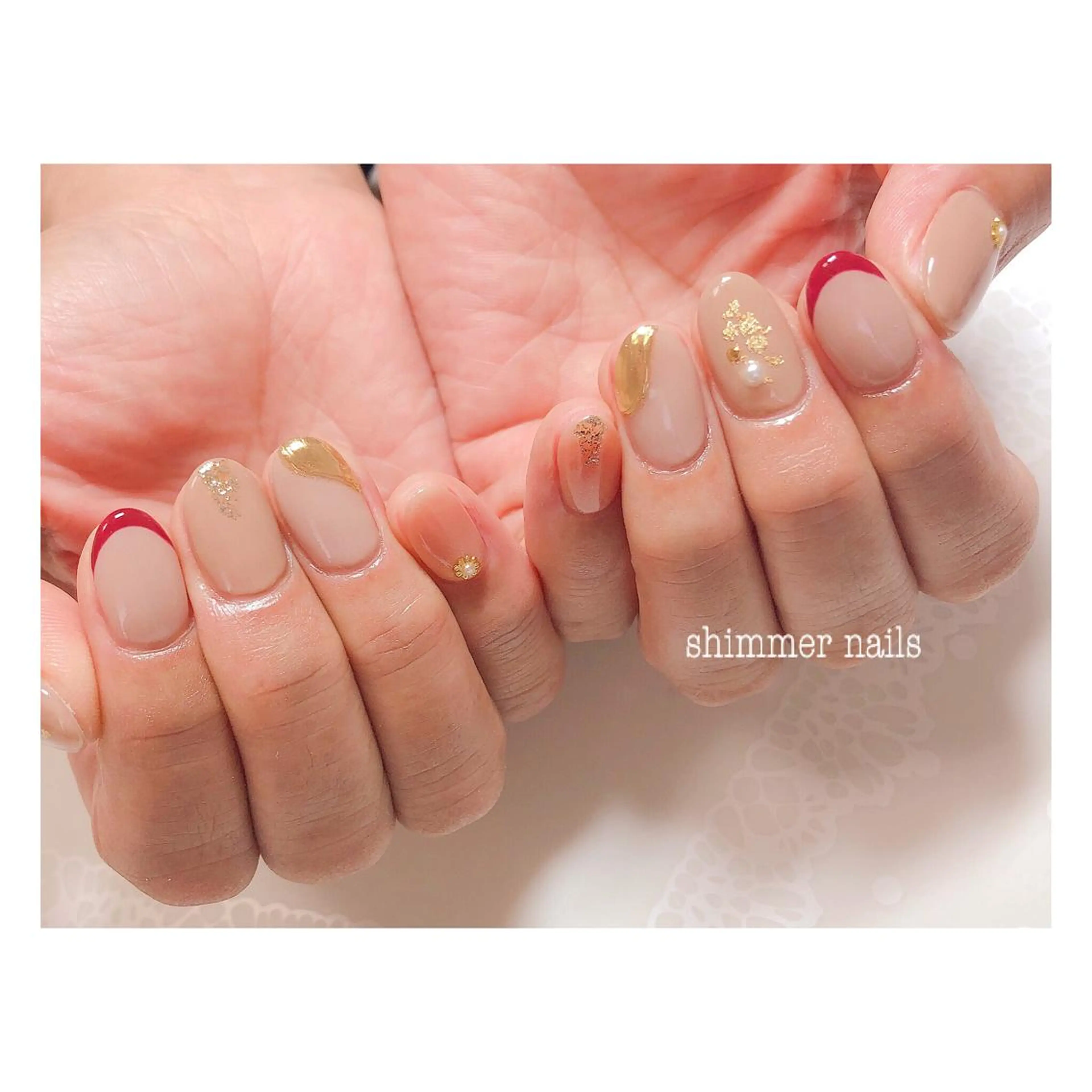 ネイル ハンドネイル shimmer nailsのネイルデザイン