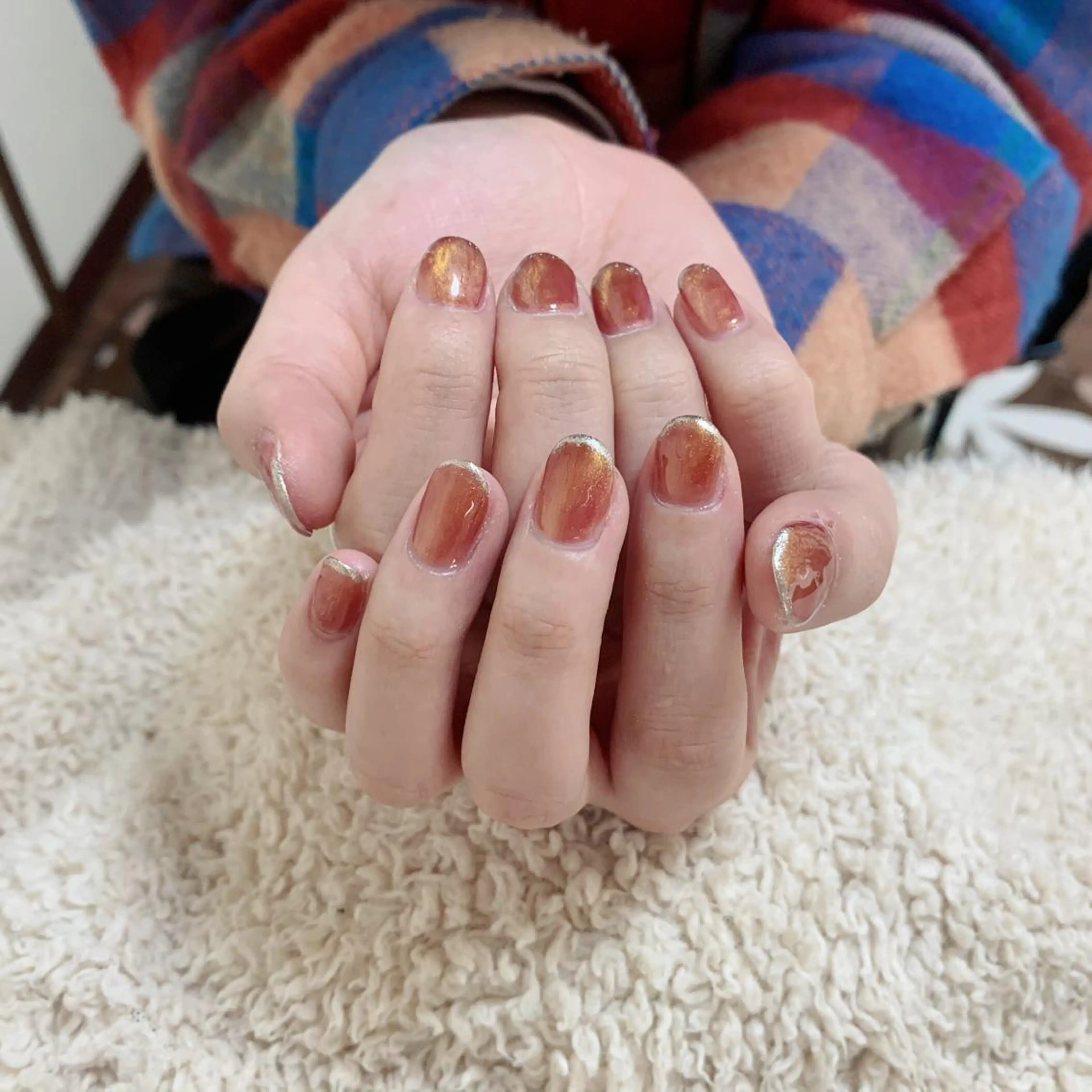 ネイル マグネットネイル ニュアンスネイル 林 ✨syousyouのネイルデザイン