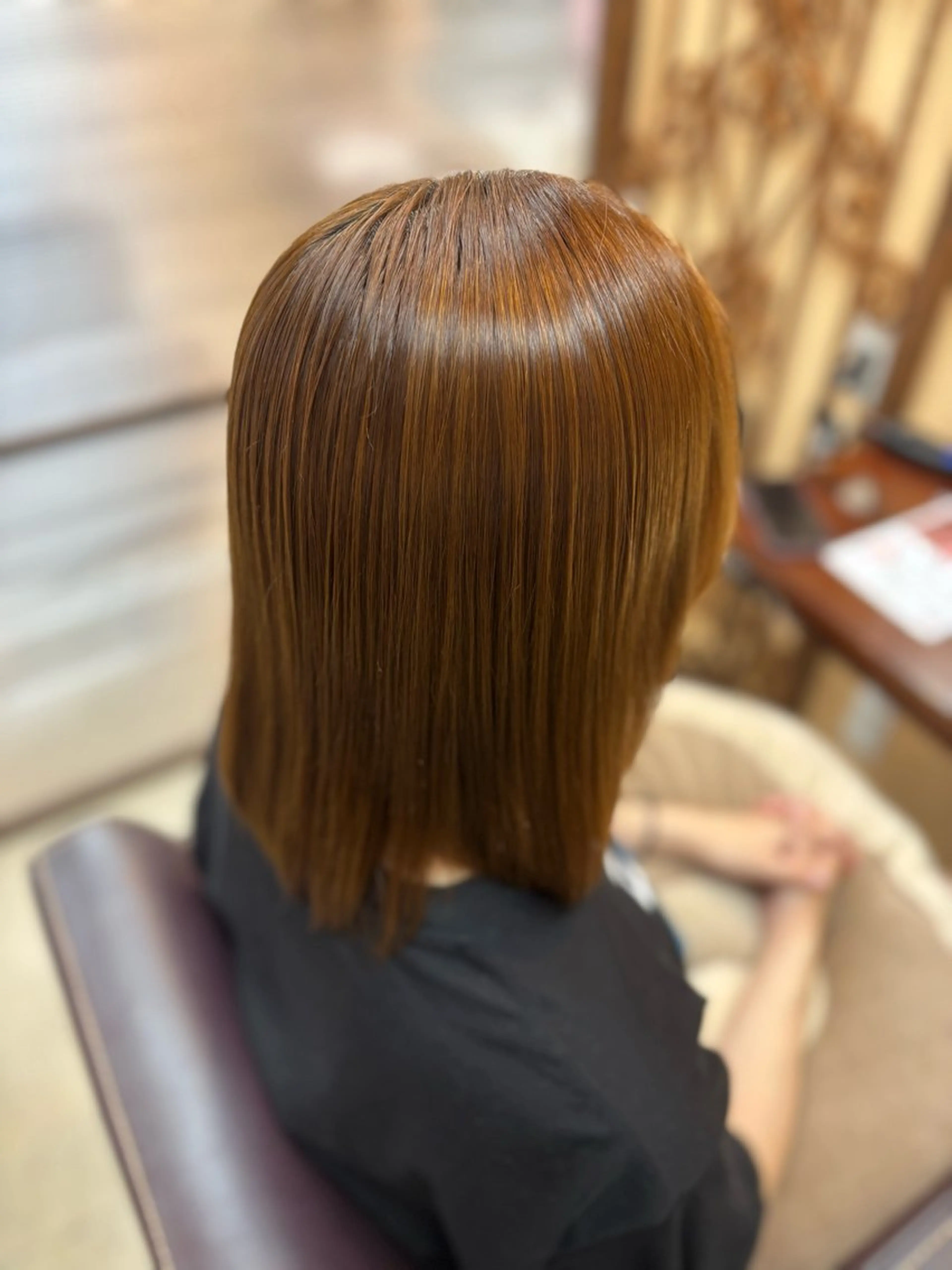 ミディアム 縮毛矯正 ほのか🎀️🫧水戸 🫧elve🎀のヘアスタイル