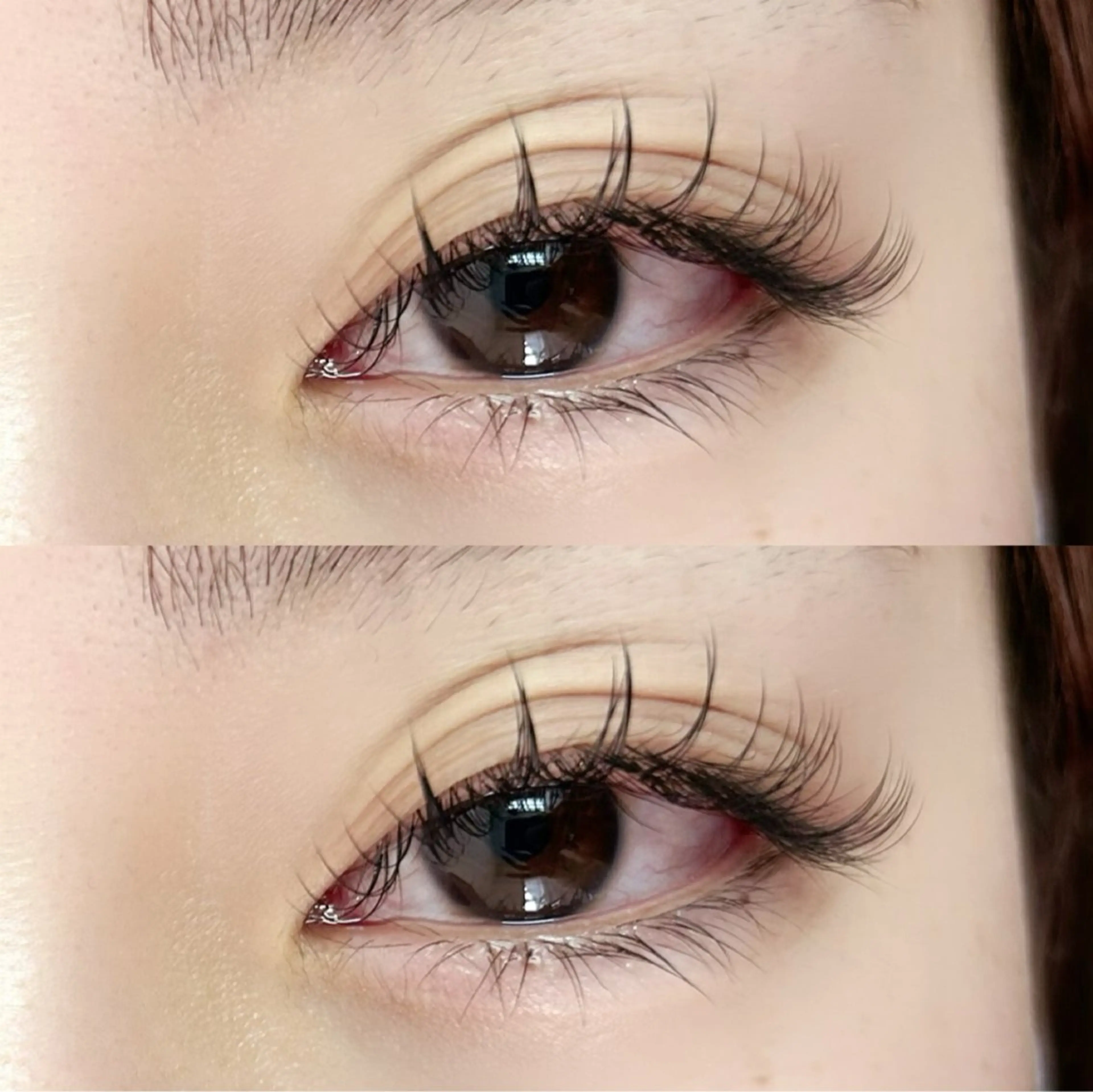 マツエク・マツパ カラーマツエク フラットラッシュ 韓国風マツエク 一重×まつ毛パーマ ワンホンマツエク sigh yurieのマツエク・マツパデザイン