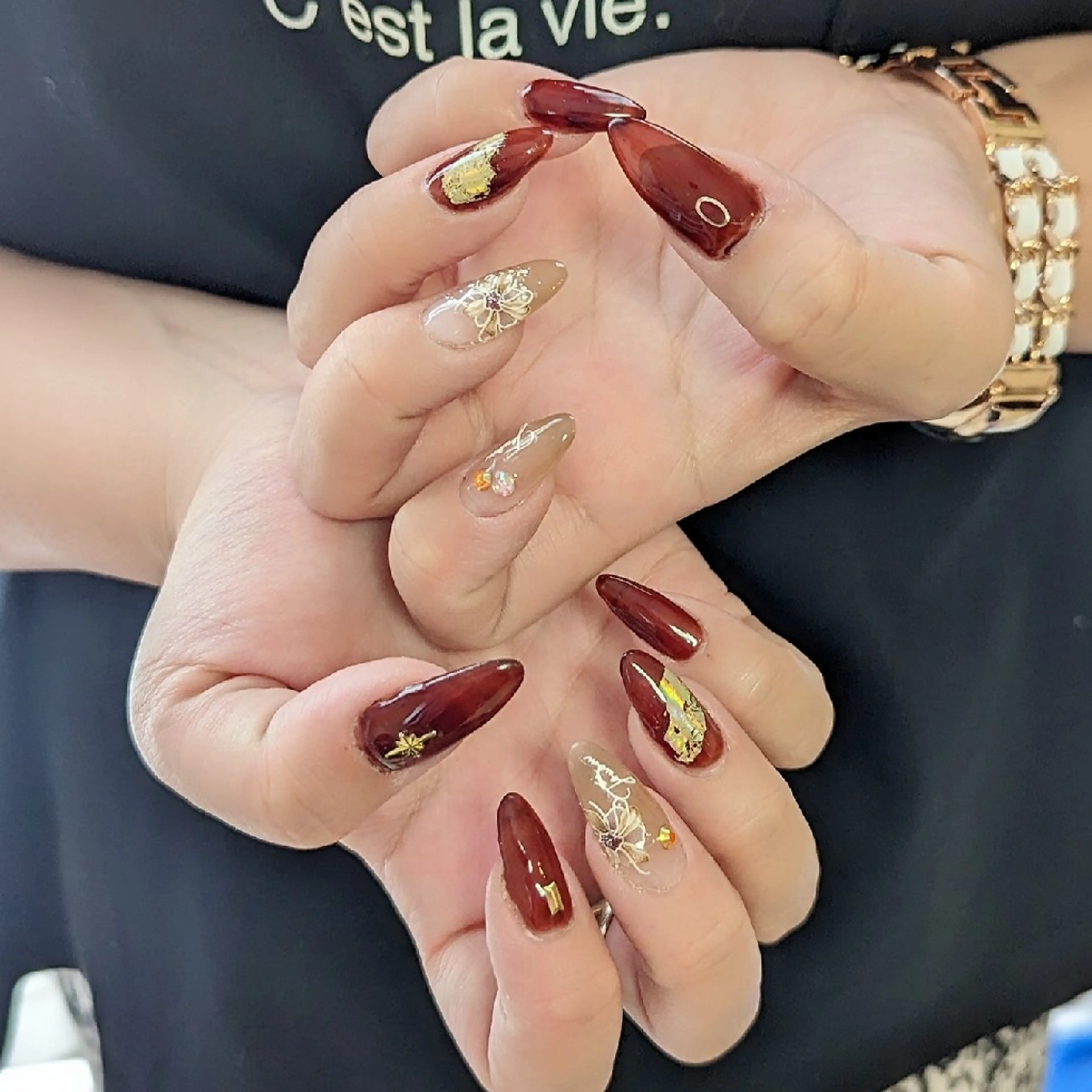 ネイル 長さ出し ジェルネイル ネイルチップ m&pPrivate nailsalonのネイルデザイン