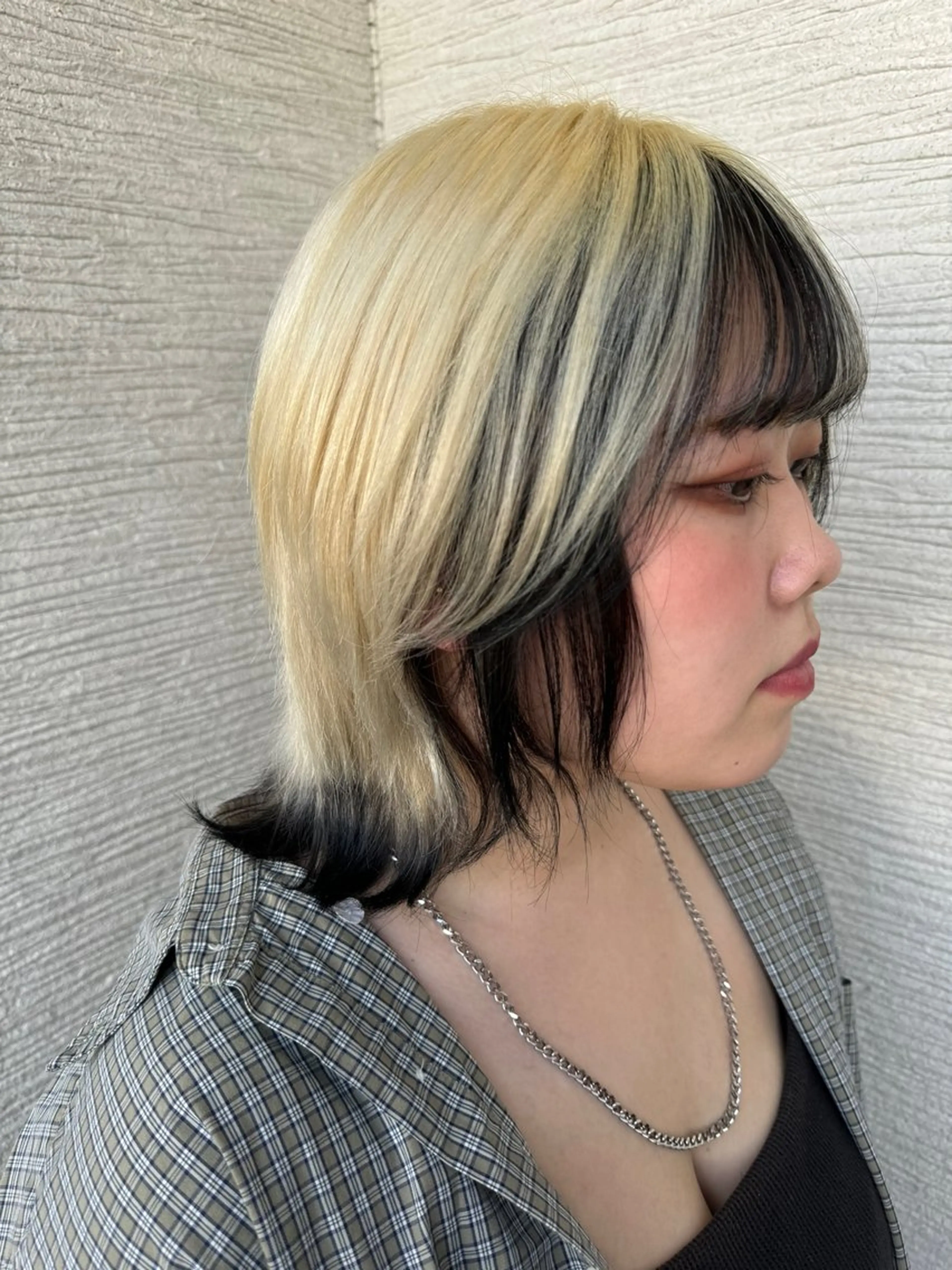 ミディアム カット ヘアカラー トリートメント 日置 大智のヘアスタイル