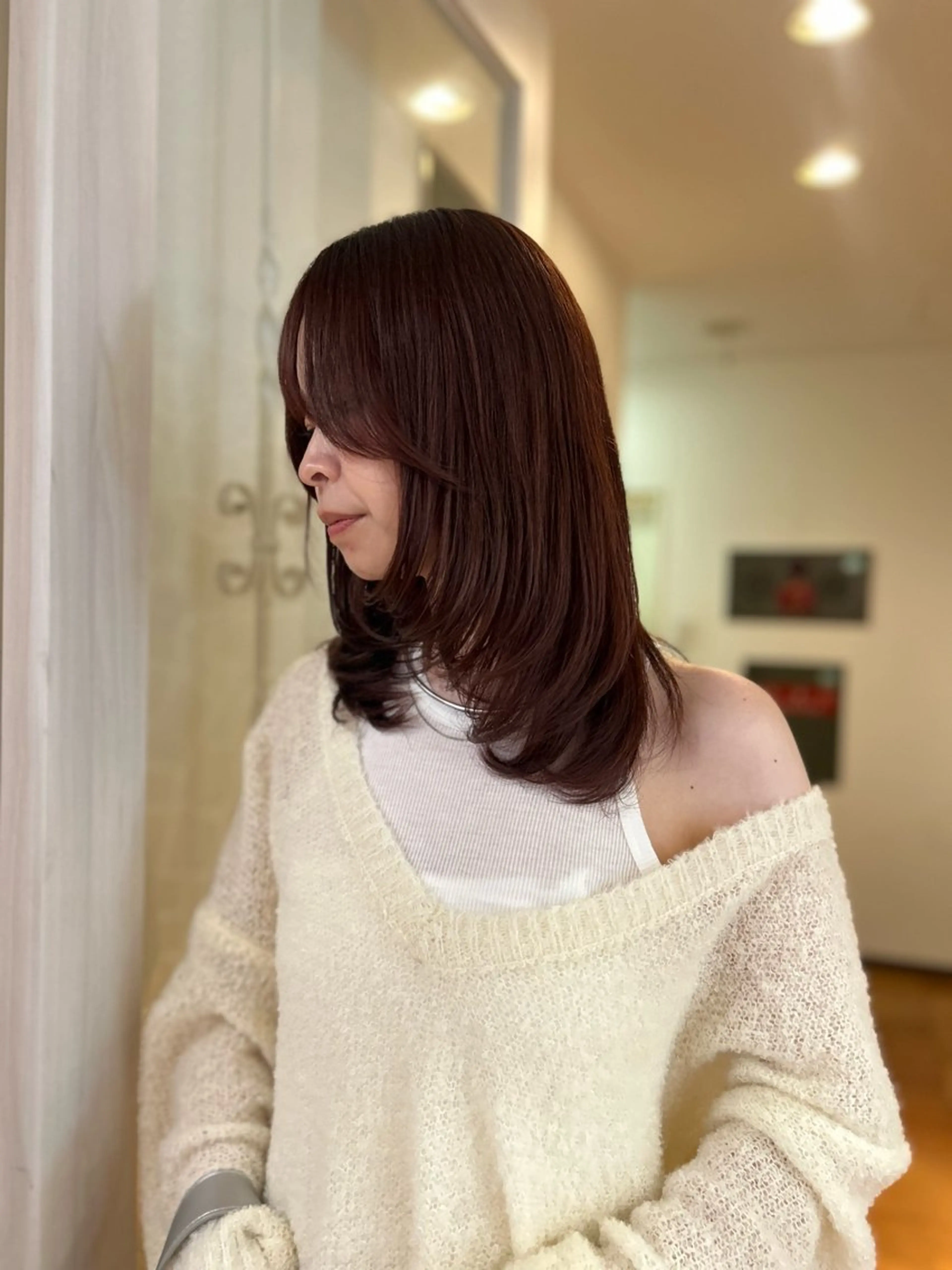 カラー ブラウンカラー カット ヘアカラー トリートメント CIEL 難波店所属・🎀透明感/レイヤ ー/Kotona🎀のヘアスタイル