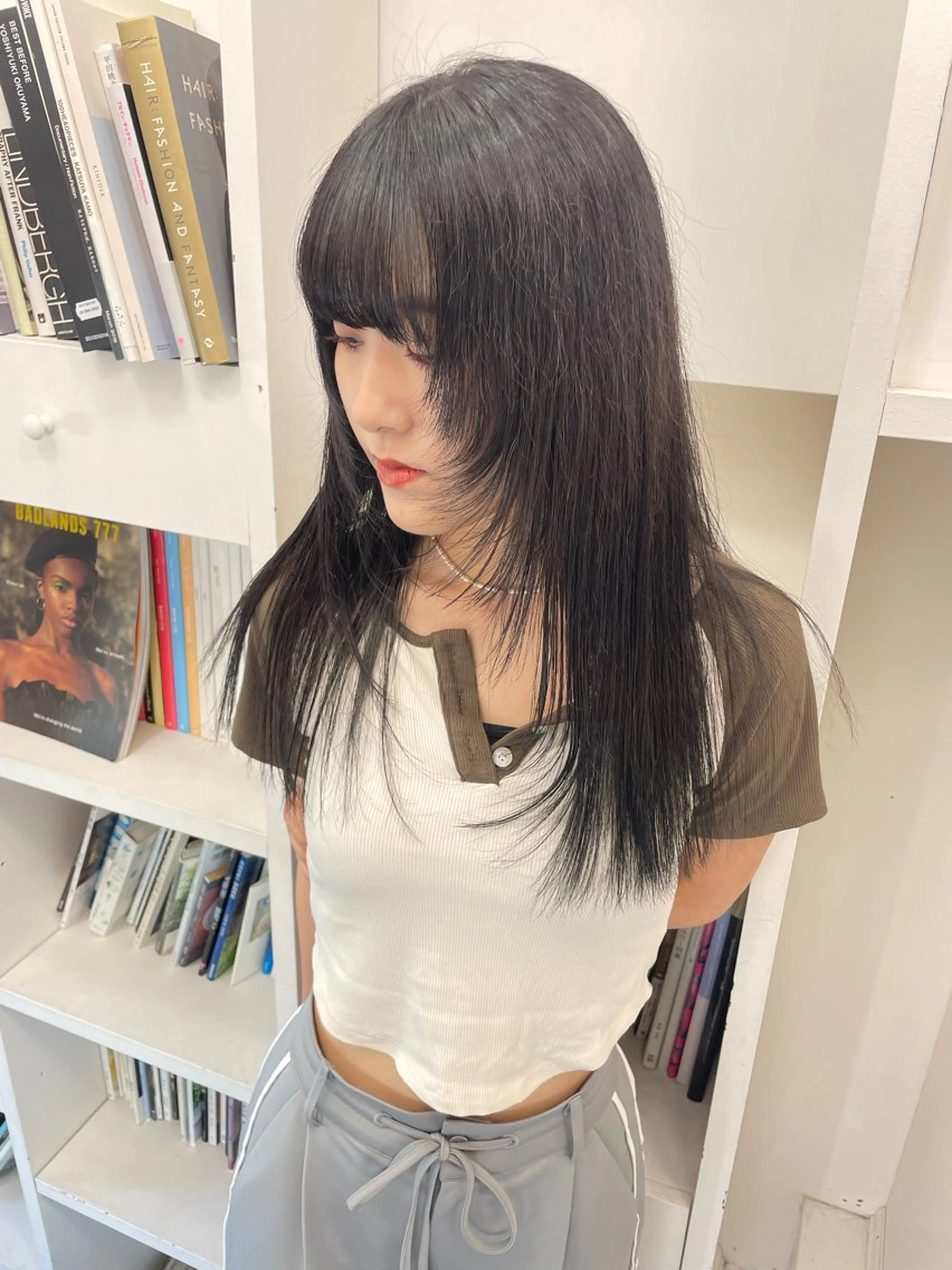 セミロング カラー 太田 妃香/岡崎美容室のヘアスタイル