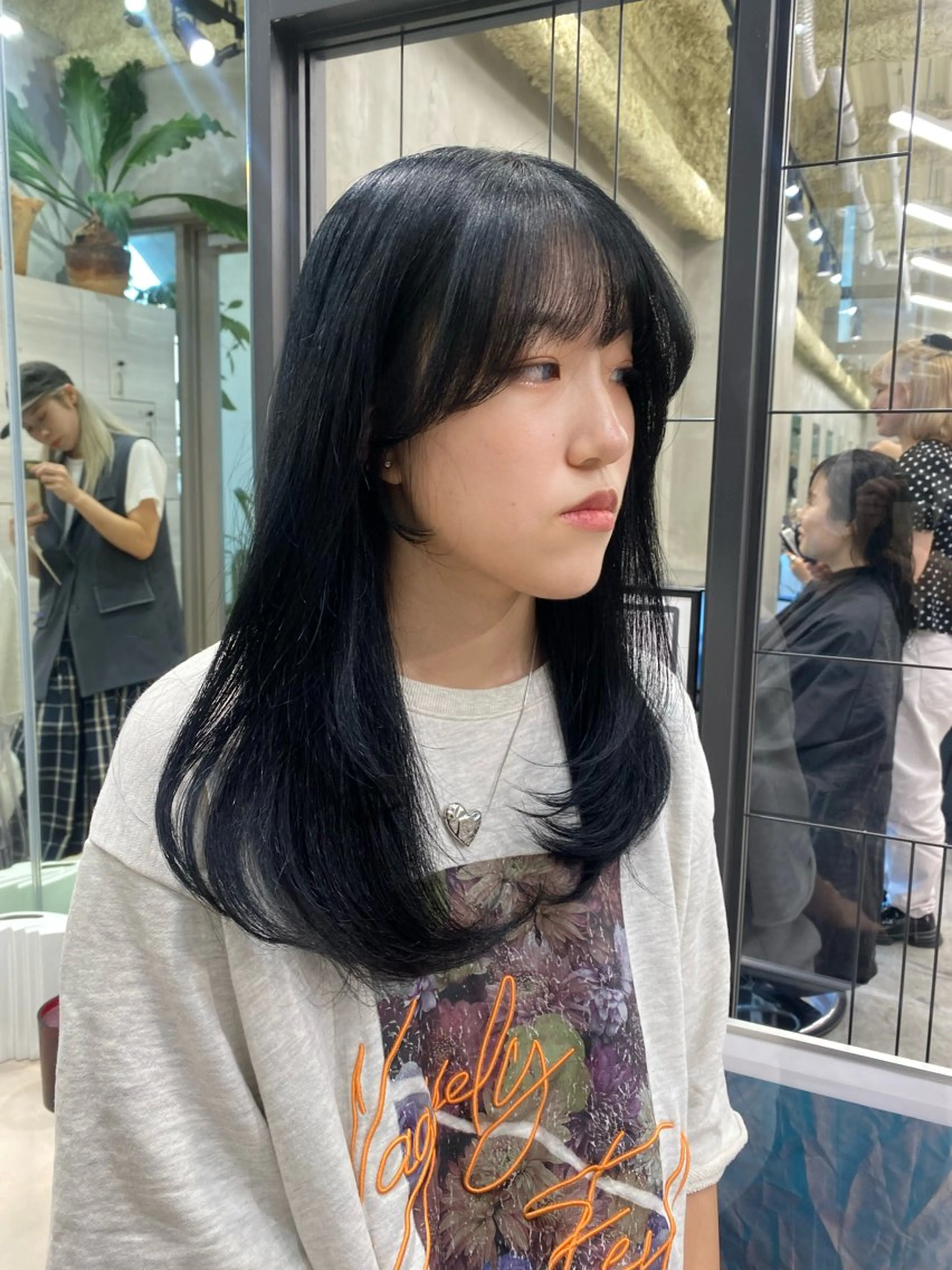 セミロング カラー ブリーチ ヘアカラー トリートメント 🍈yurina 福岡/パーマ🍈のヘアスタイル