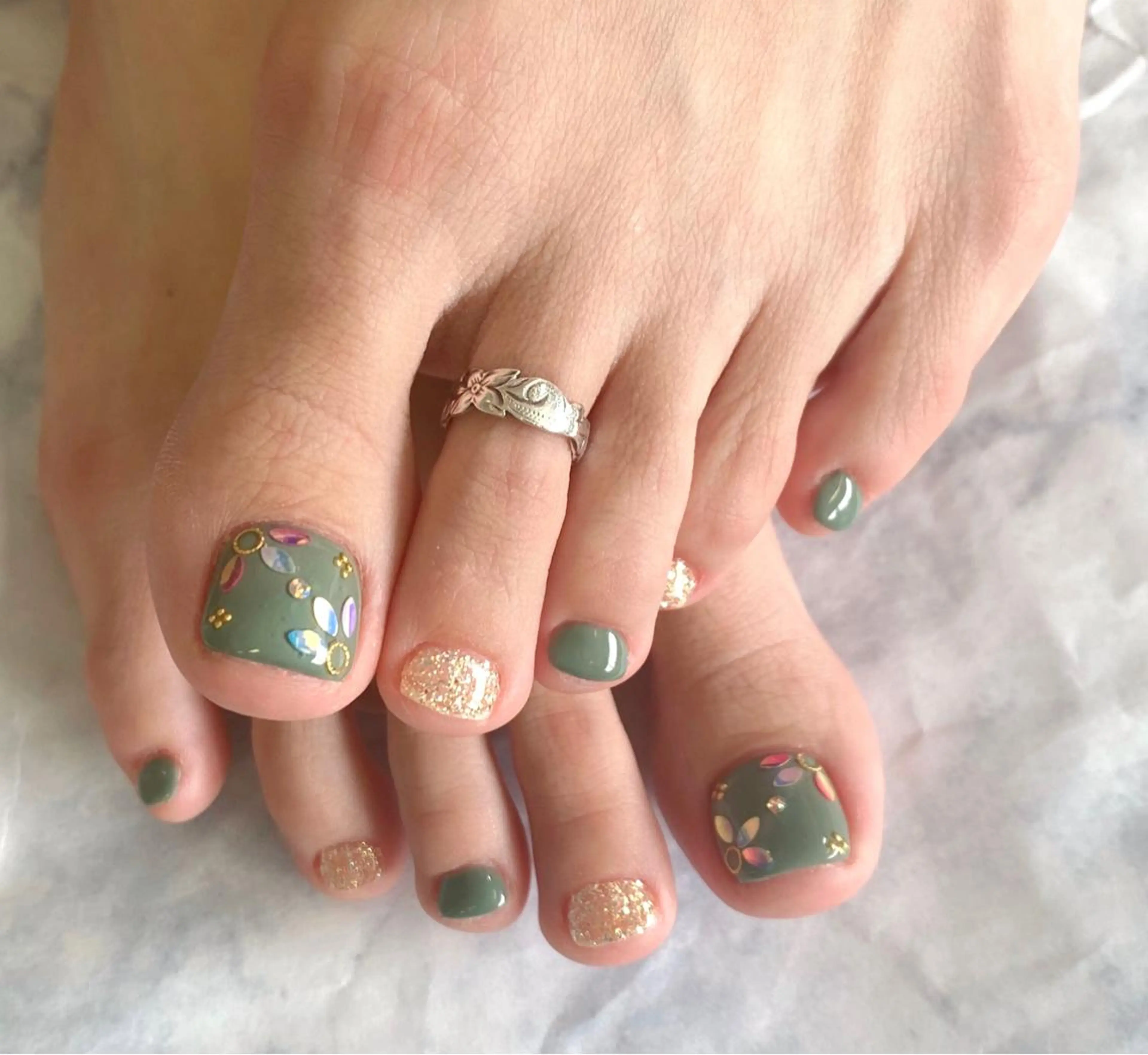 フット💙定額親指アート6000/6500の写真