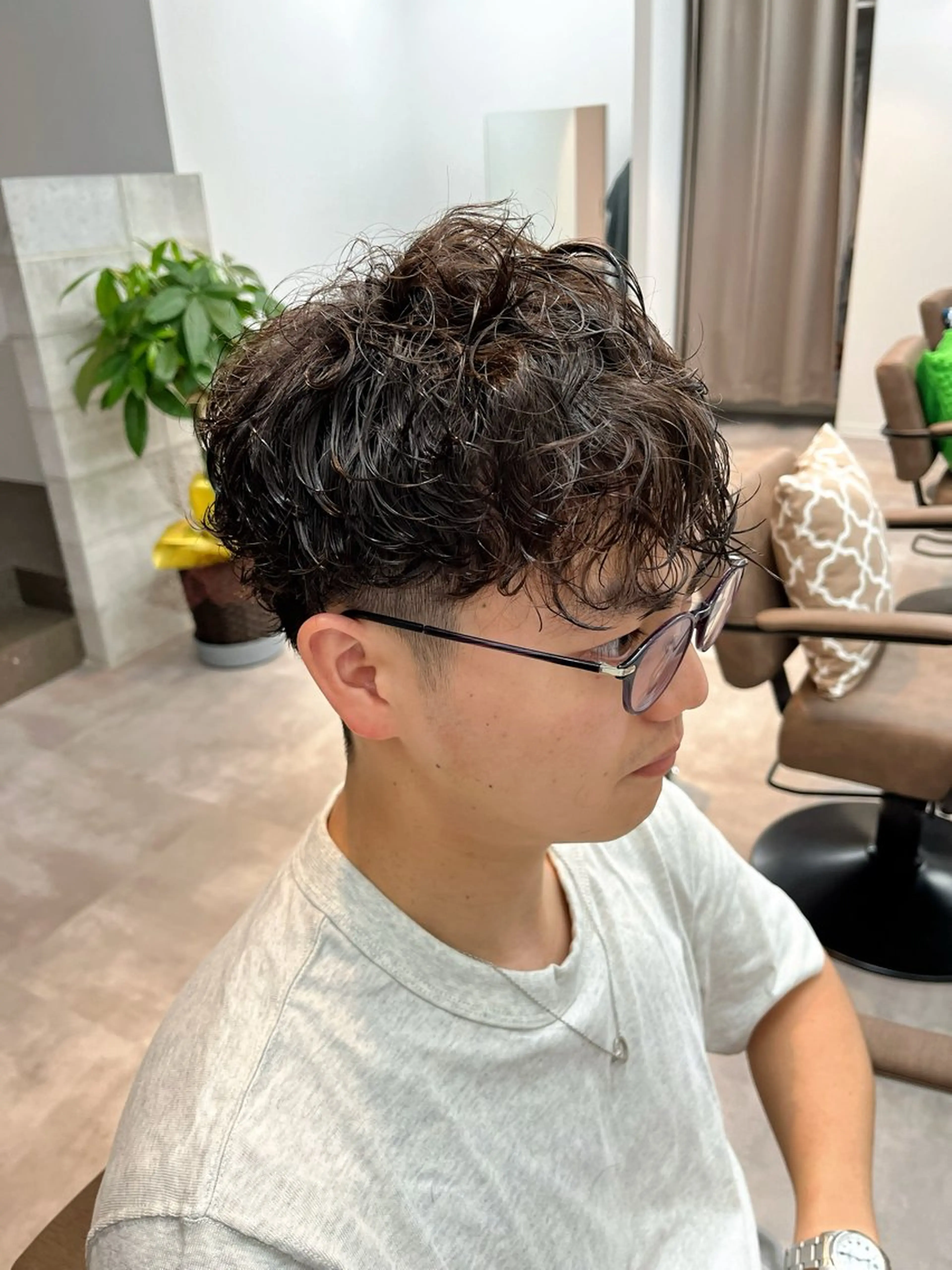 メンズカット＋ツイストスパイラルの写真