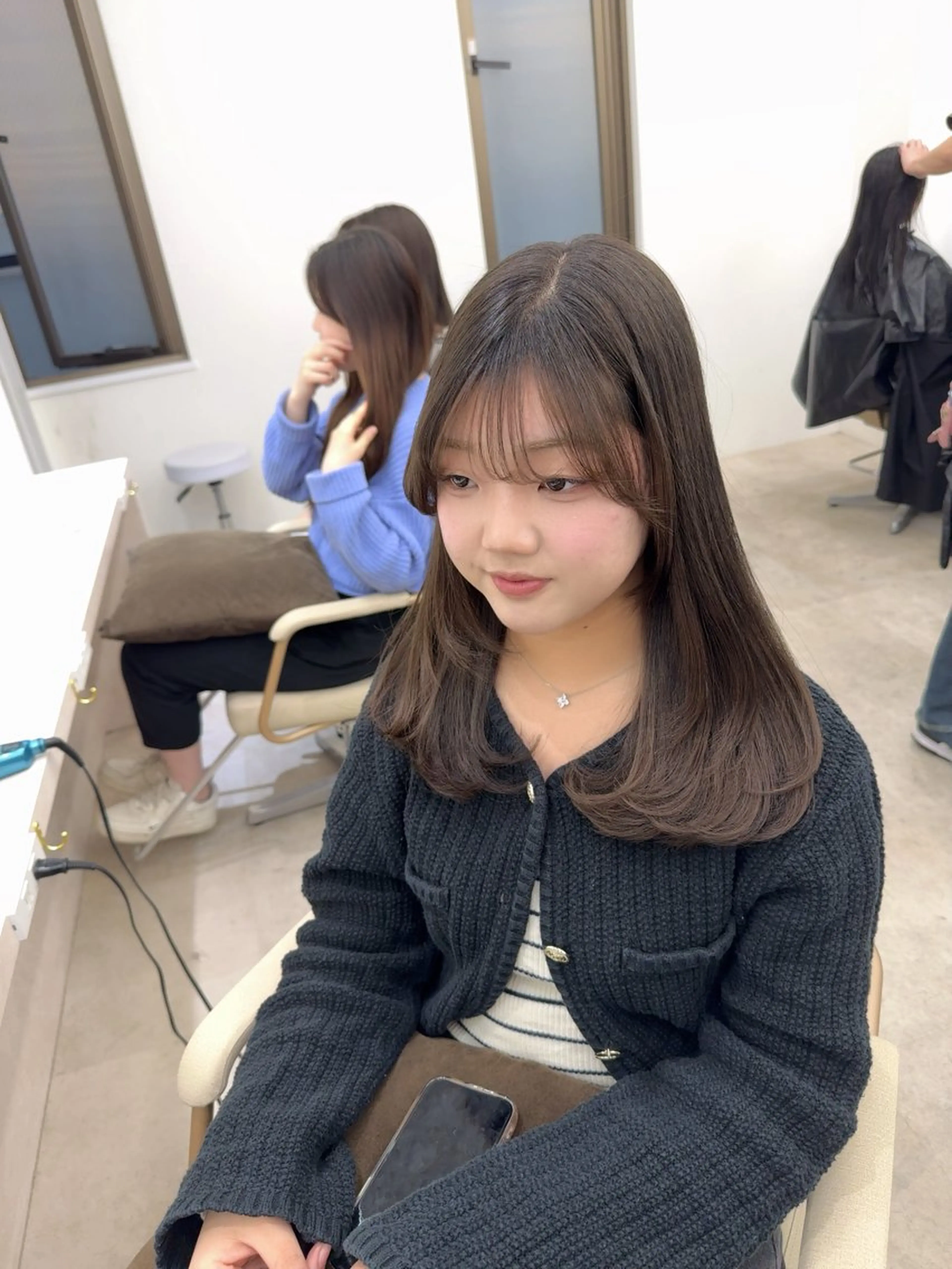 ロング レイヤーカット カット ヘアカラー トリートメント 韓国風cut/ 縮毛矯正/正岡幹康のヘアスタイル