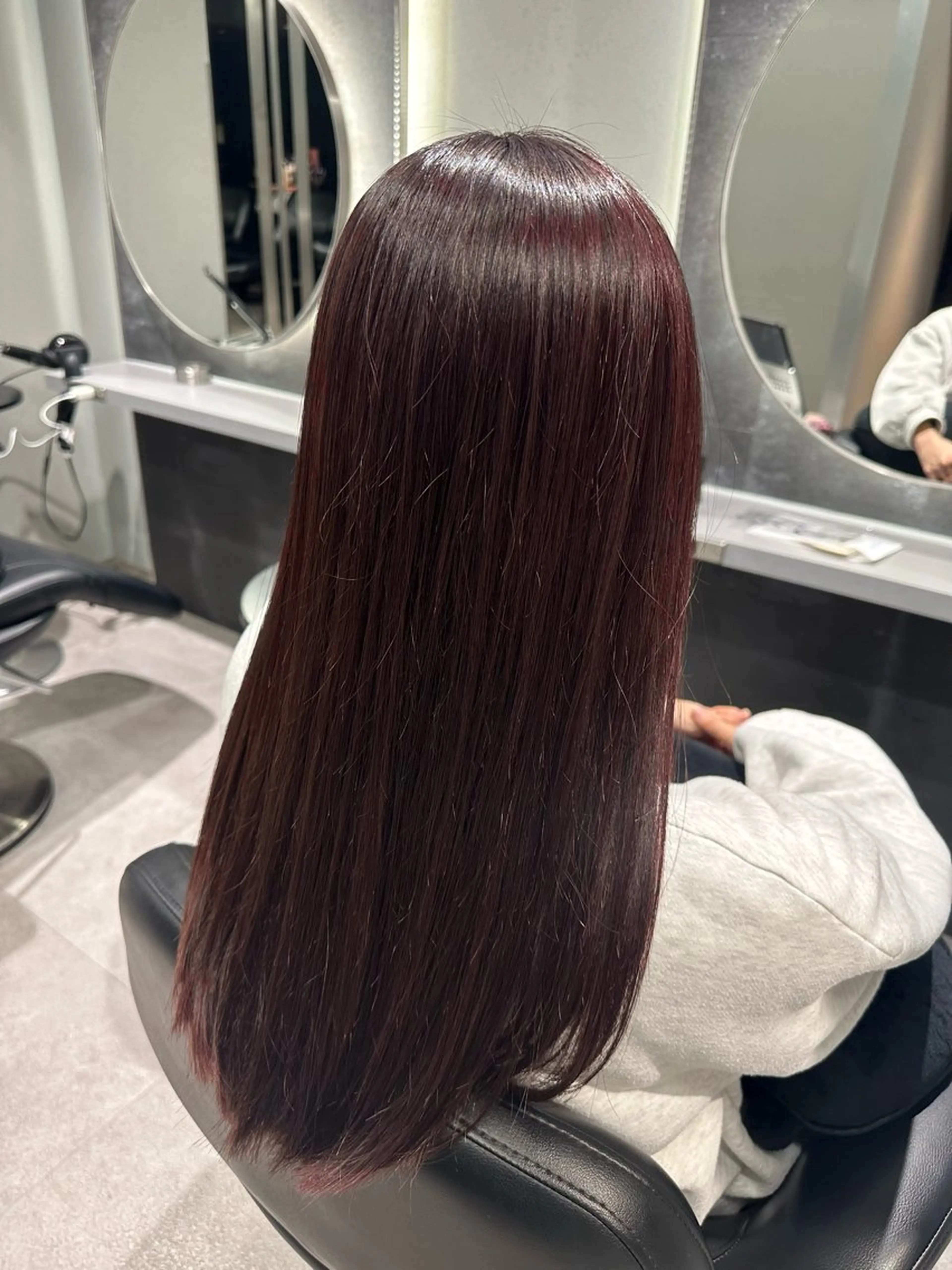 ロング カラー カット ヘアカラー トリートメント 韓国ヘア🎀艶髪 RISAのヘアスタイル