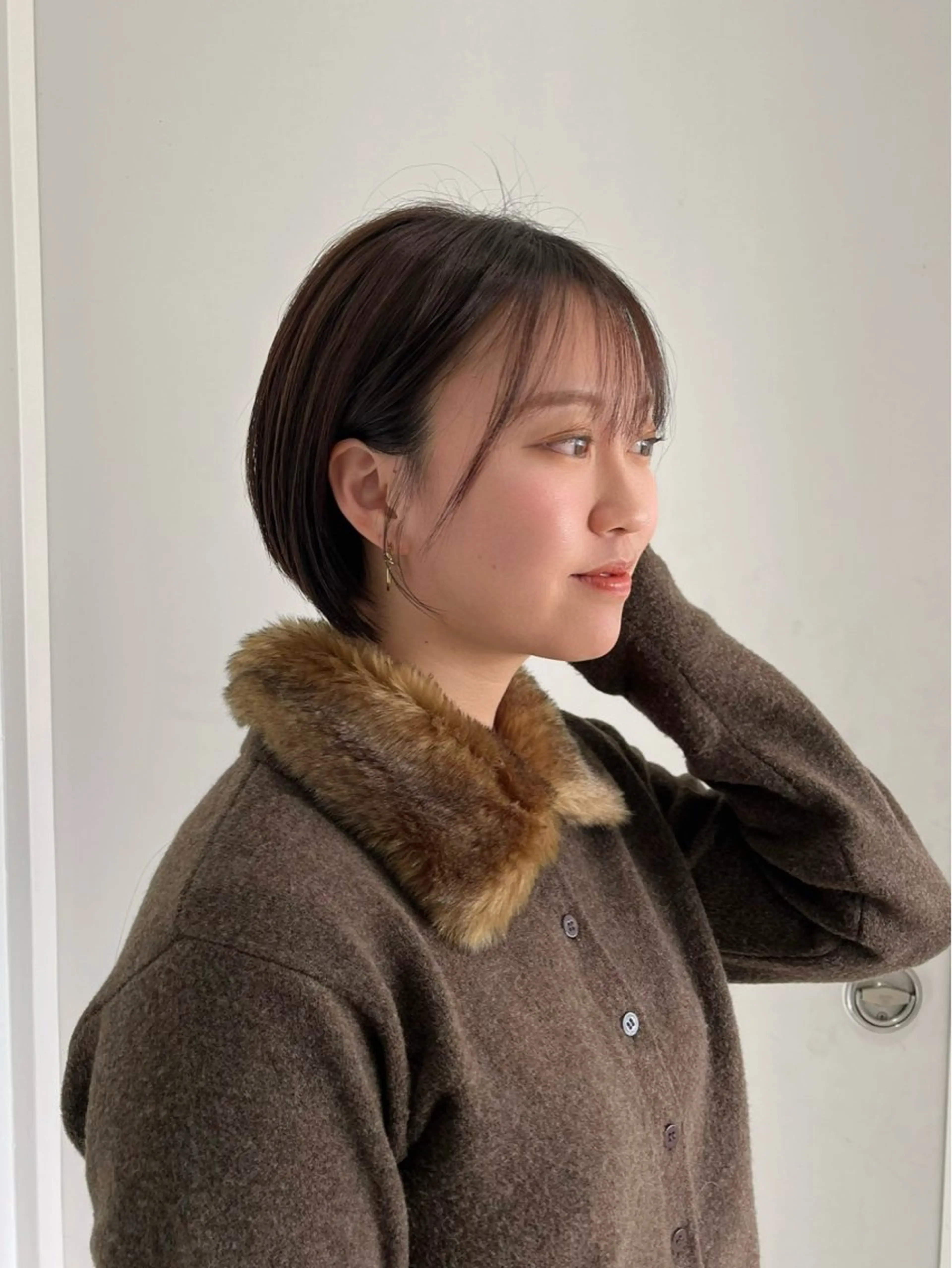 ショート 縮毛矯正/ハイトーン /パーマ/前原汐🎐のヘアスタイル