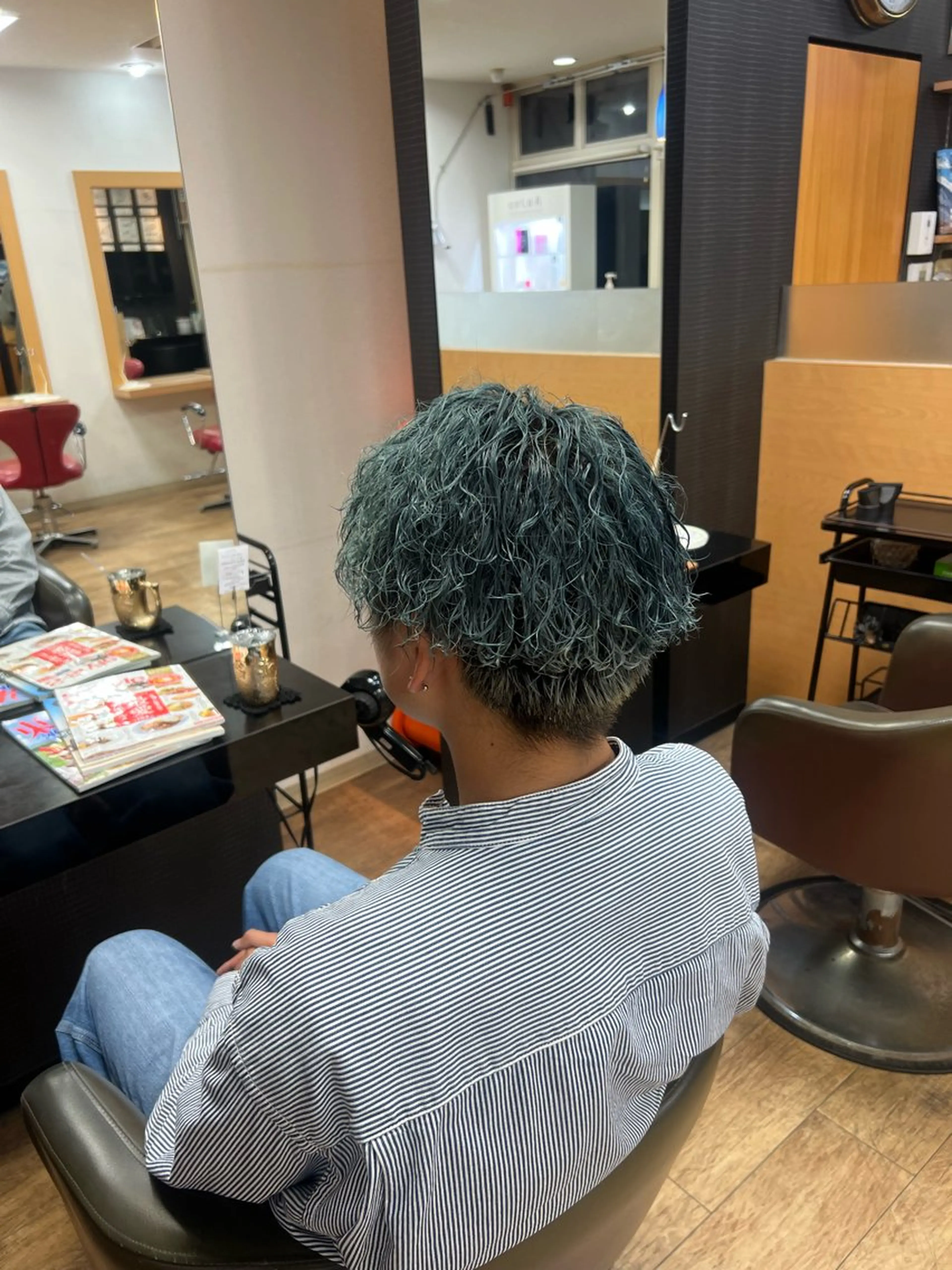 パーマ メンズ パーマ hair make sanctuary所属・オオエ トア／カラー／パーマのヘアスタイル