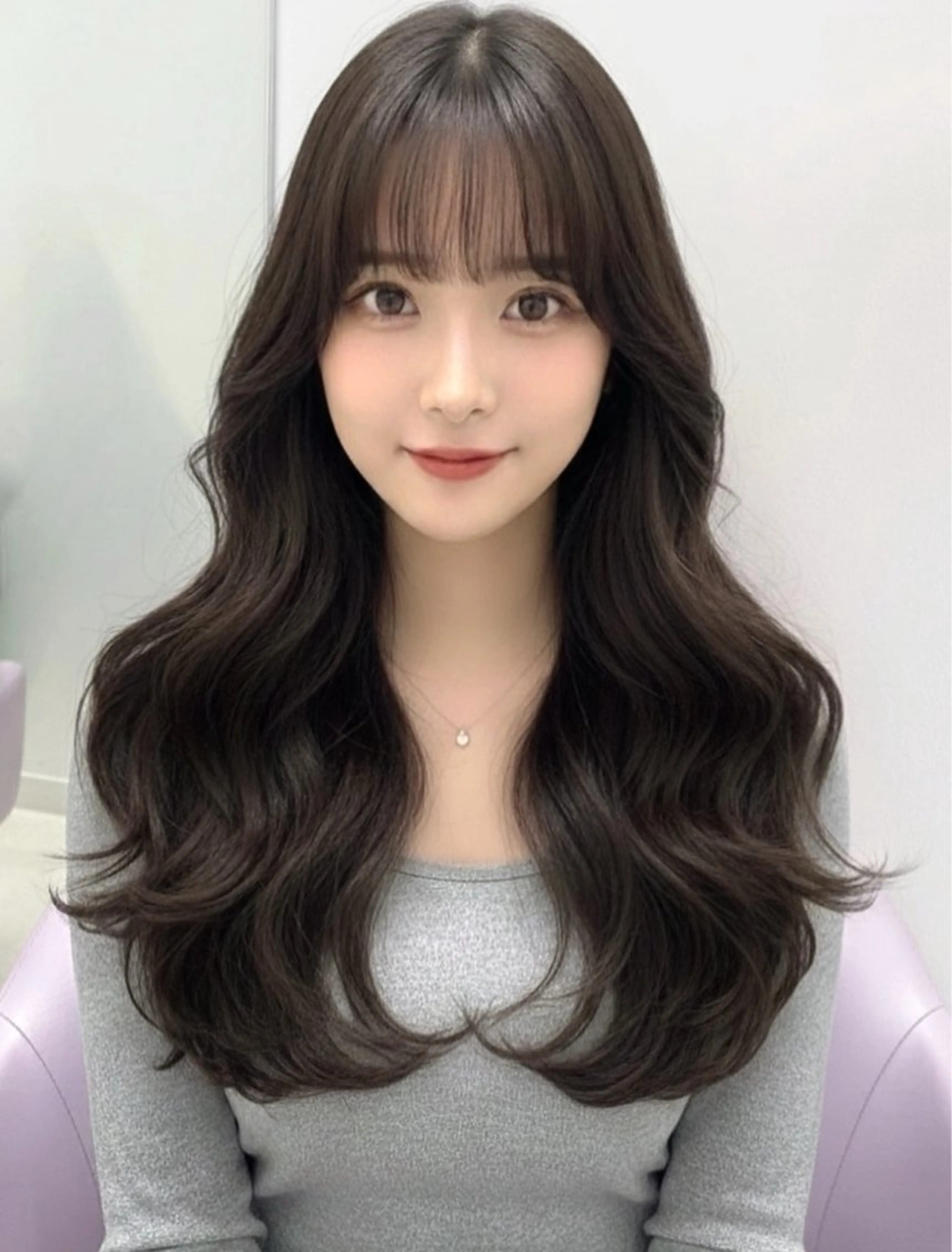 ロング カラー カット ヘアカラー トリートメント 韓国ヘア/髪質改善 TAKAHIROのヘアスタイル