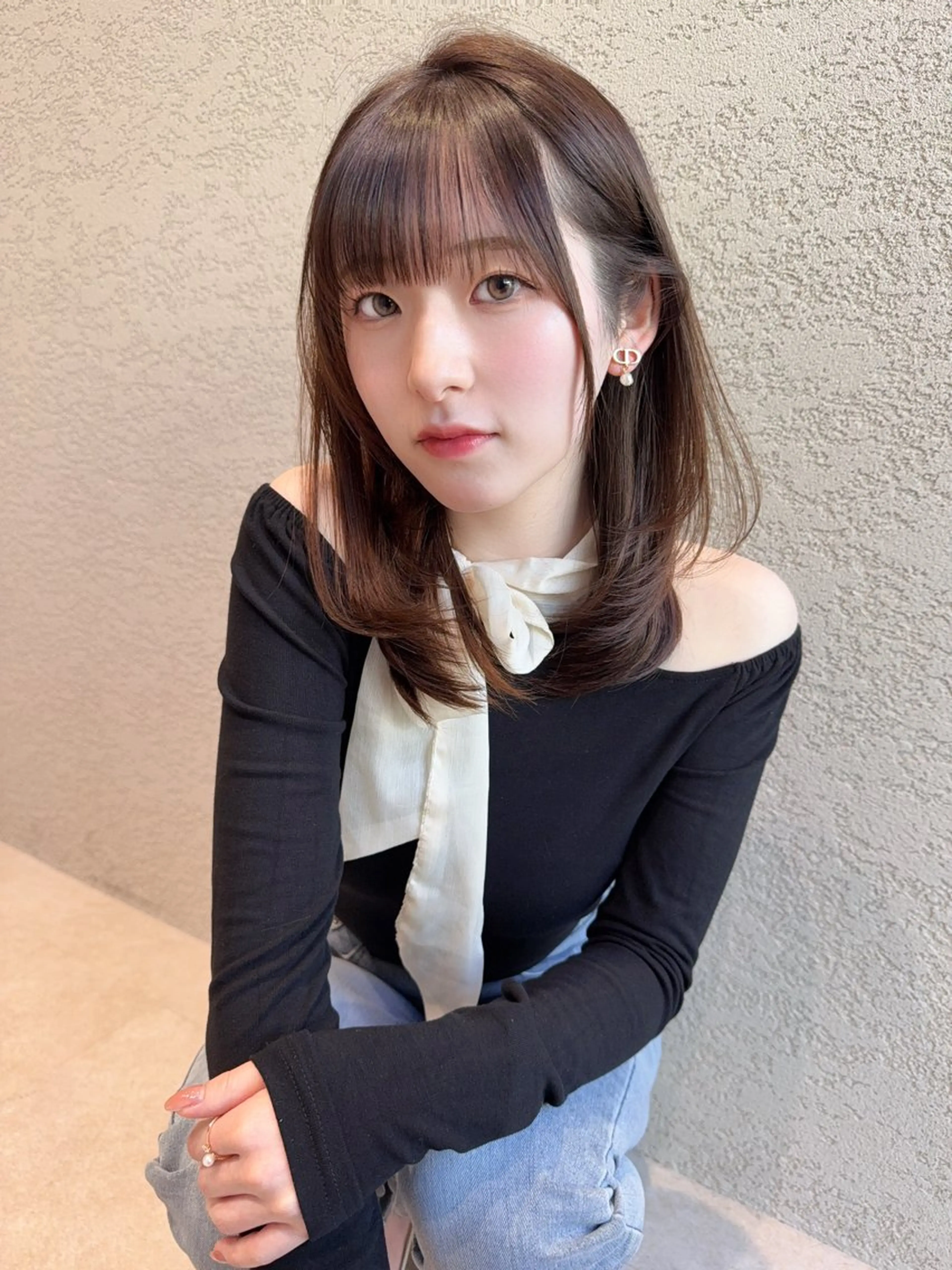 セミロング カラー カット ヘアカラー トリートメント レイヤー❣️縮毛矯正 川村利幸のヘアスタイル