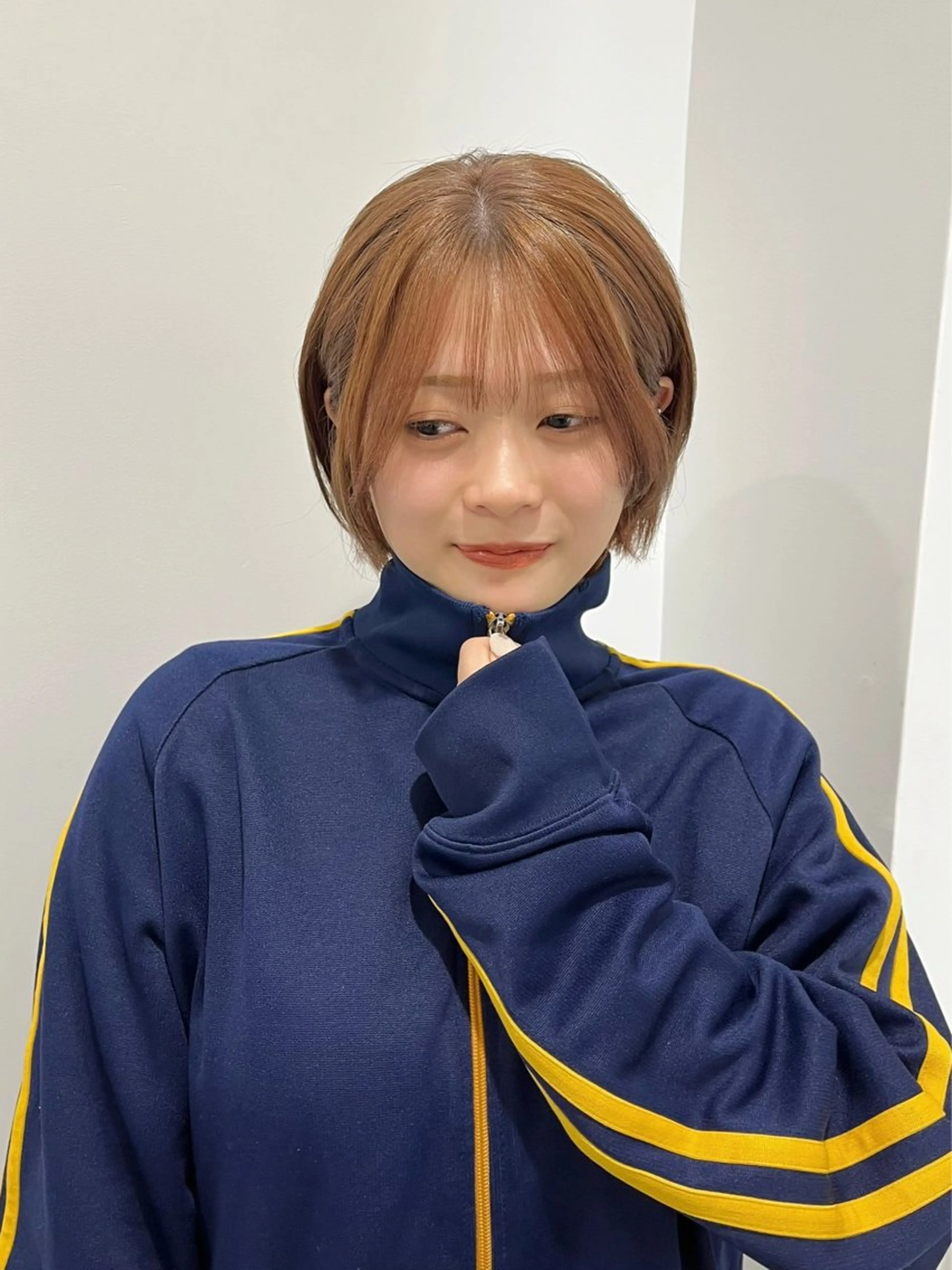 ショート 縮毛矯正/ハイトーン /パーマ/前原汐🎐のヘアスタイル