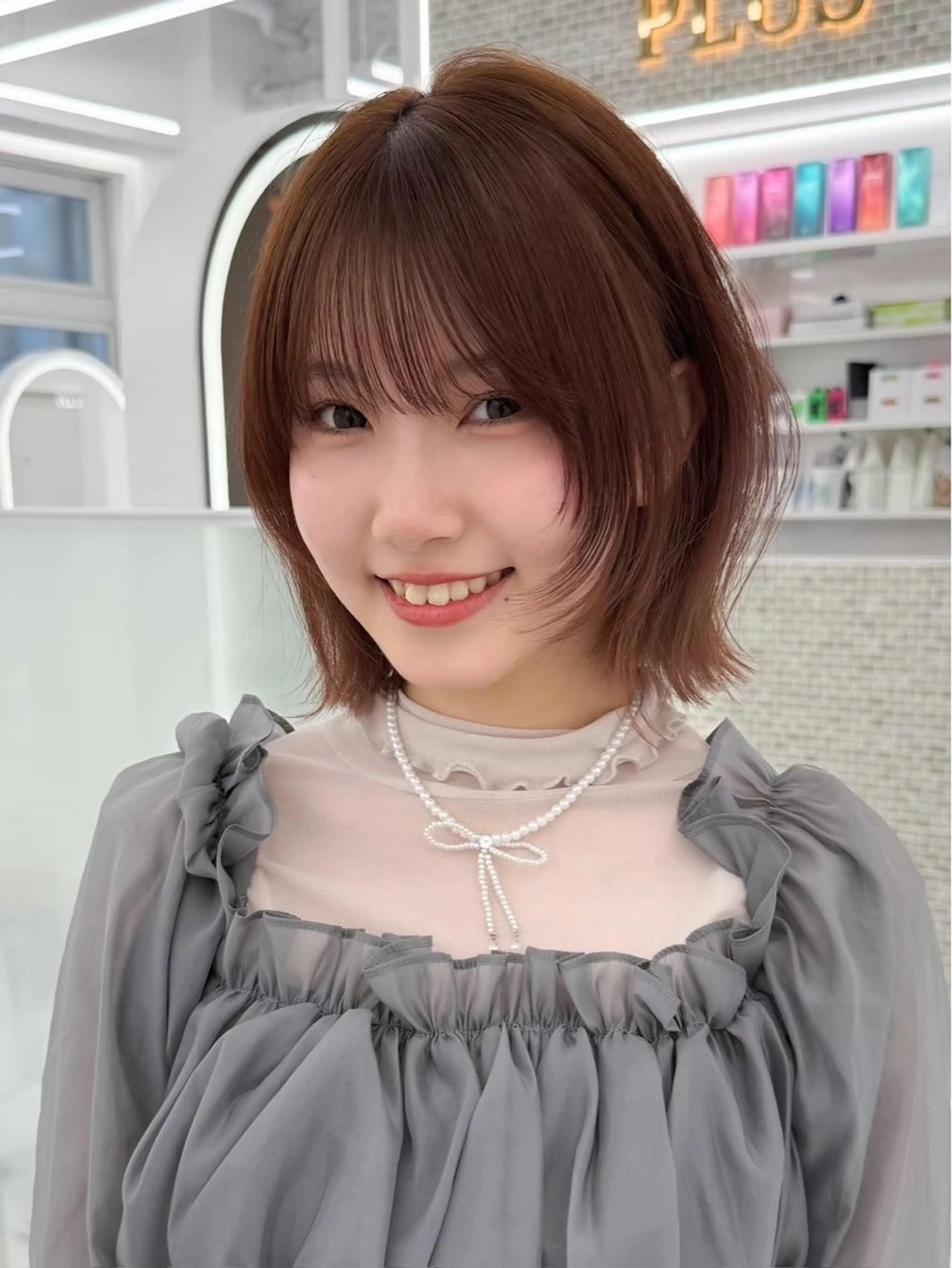 ☁️髪質改善☁️韓国風ボブcut＋透明感color＋3step高補修treatmentの写真