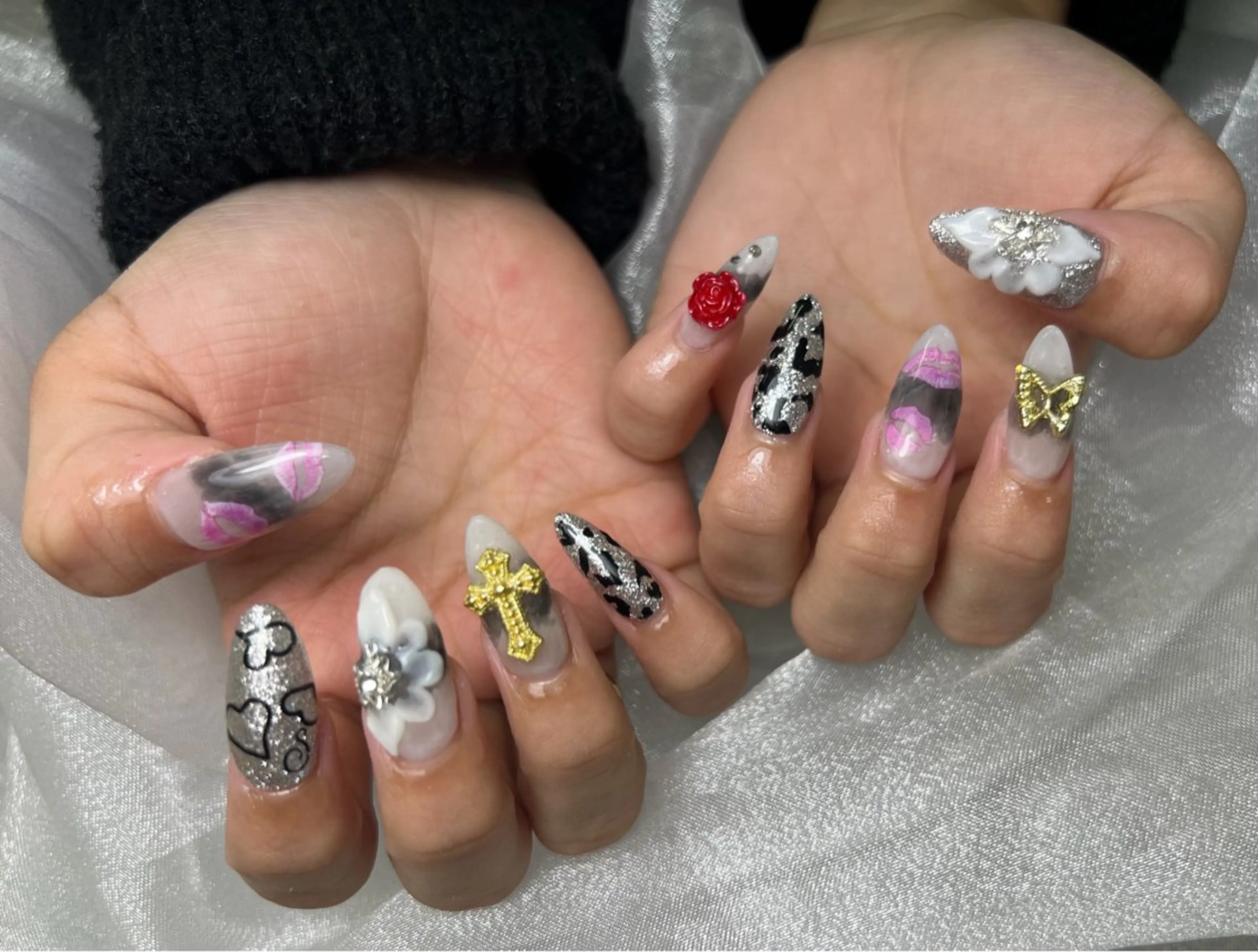 ネイル ハンドネイル Mana‪ ‪·͜· ❤︎‬のネイルデザイン