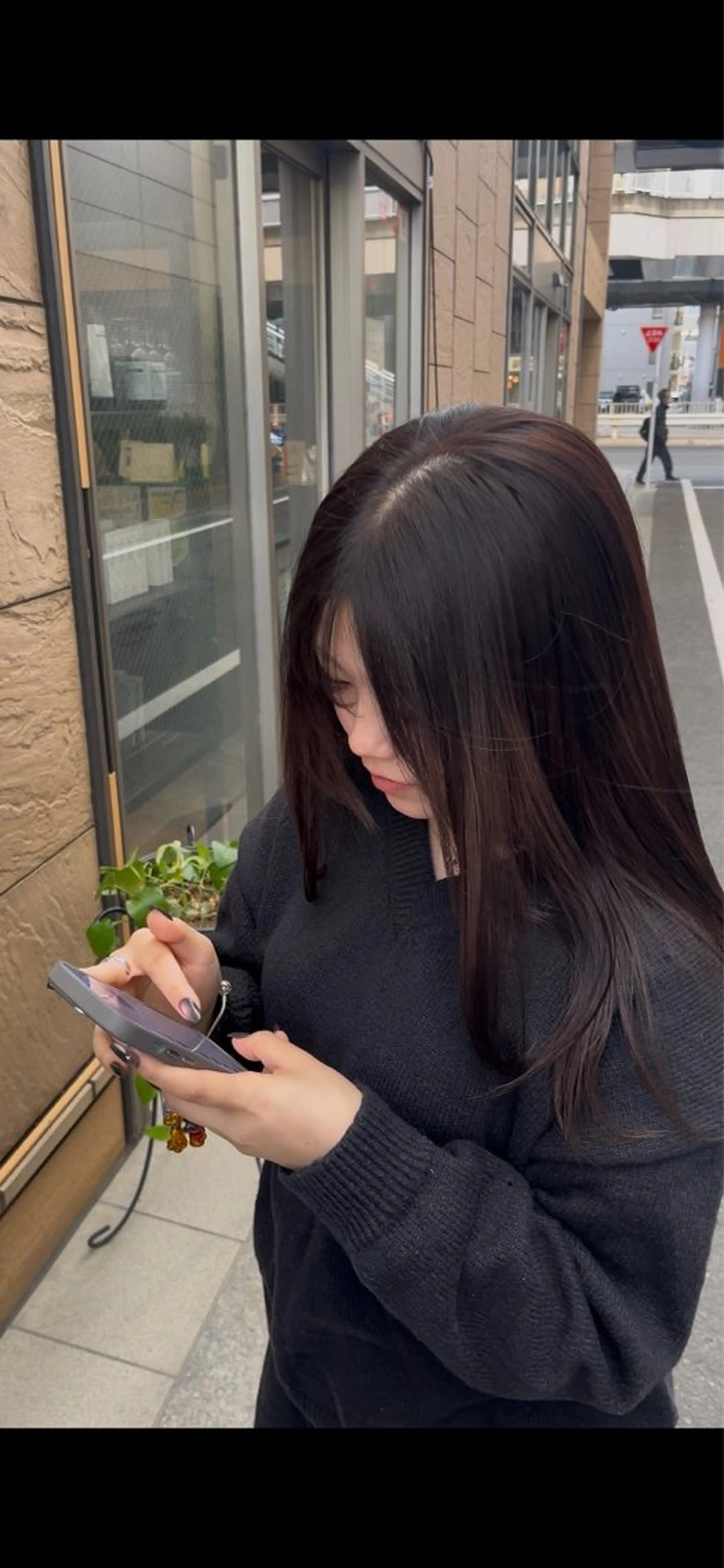 セミロング トリートメント ヘアカラー トリートメント ヘッドスパ 田中 望夢のヘアスタイル