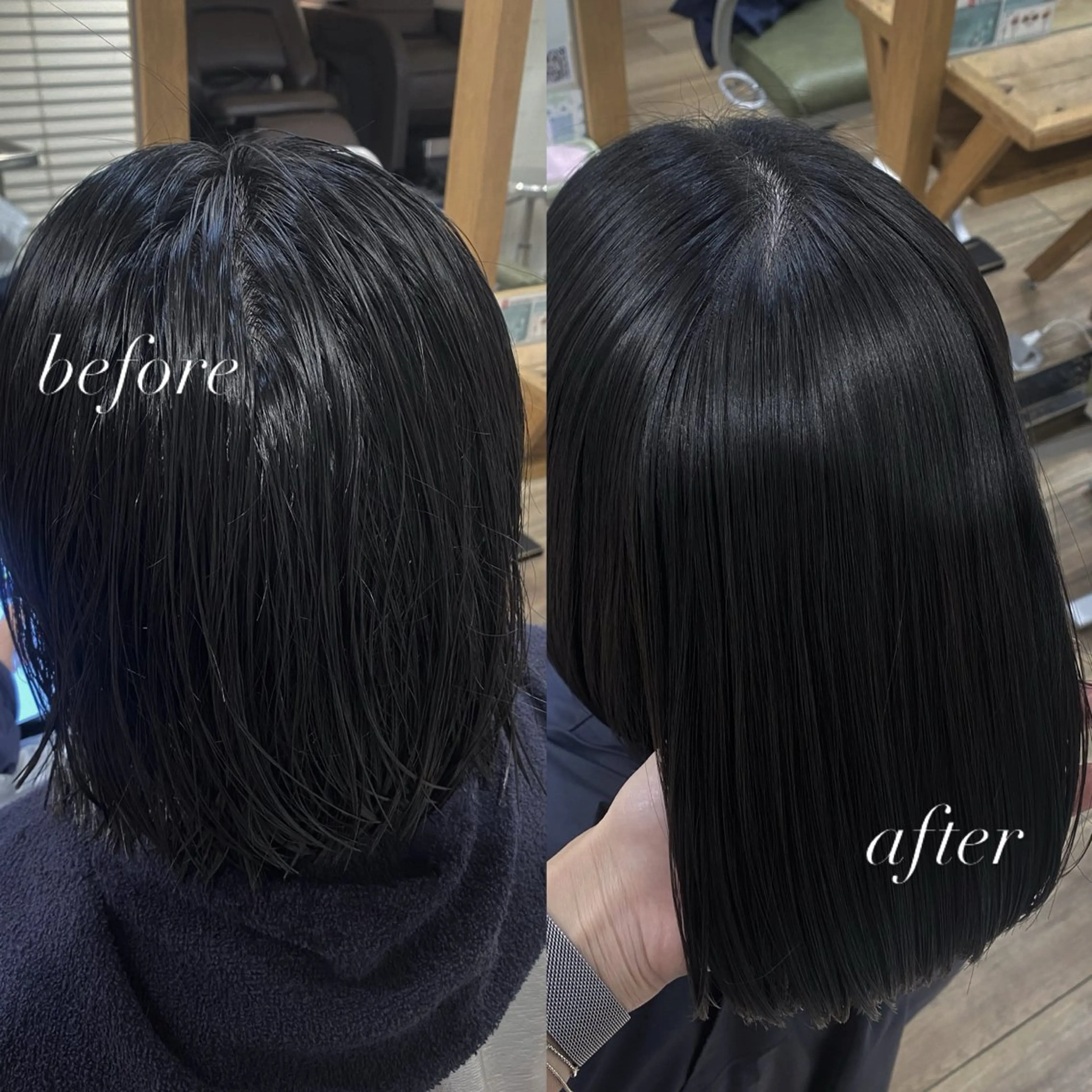 ショート 縮毛矯正 BUZZ 自由が丘所属・rimu /艶髪/艶カラーのヘアスタイル