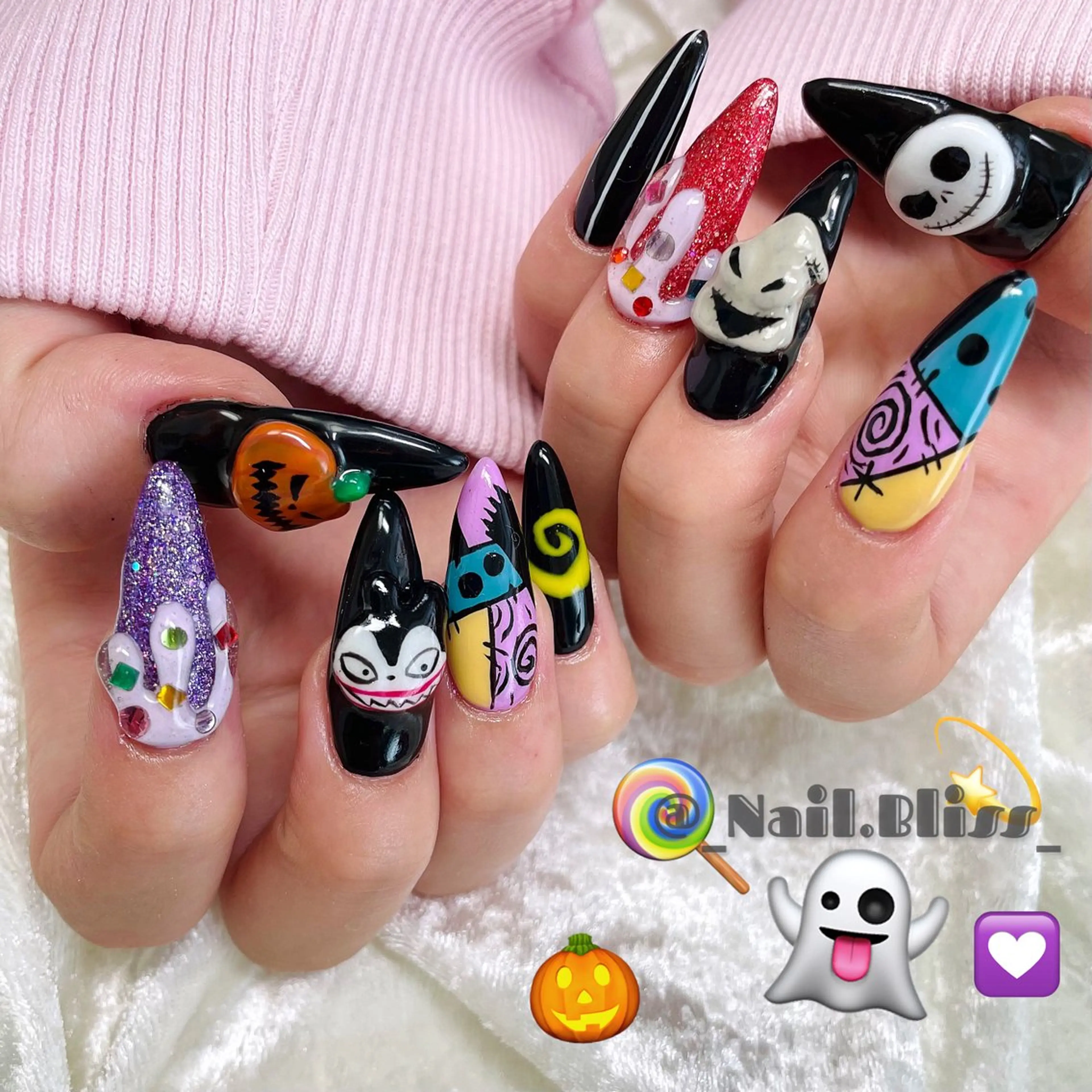 ネイル ハロウィン ハンドネイル NAIL BLISSのネイルデザイン