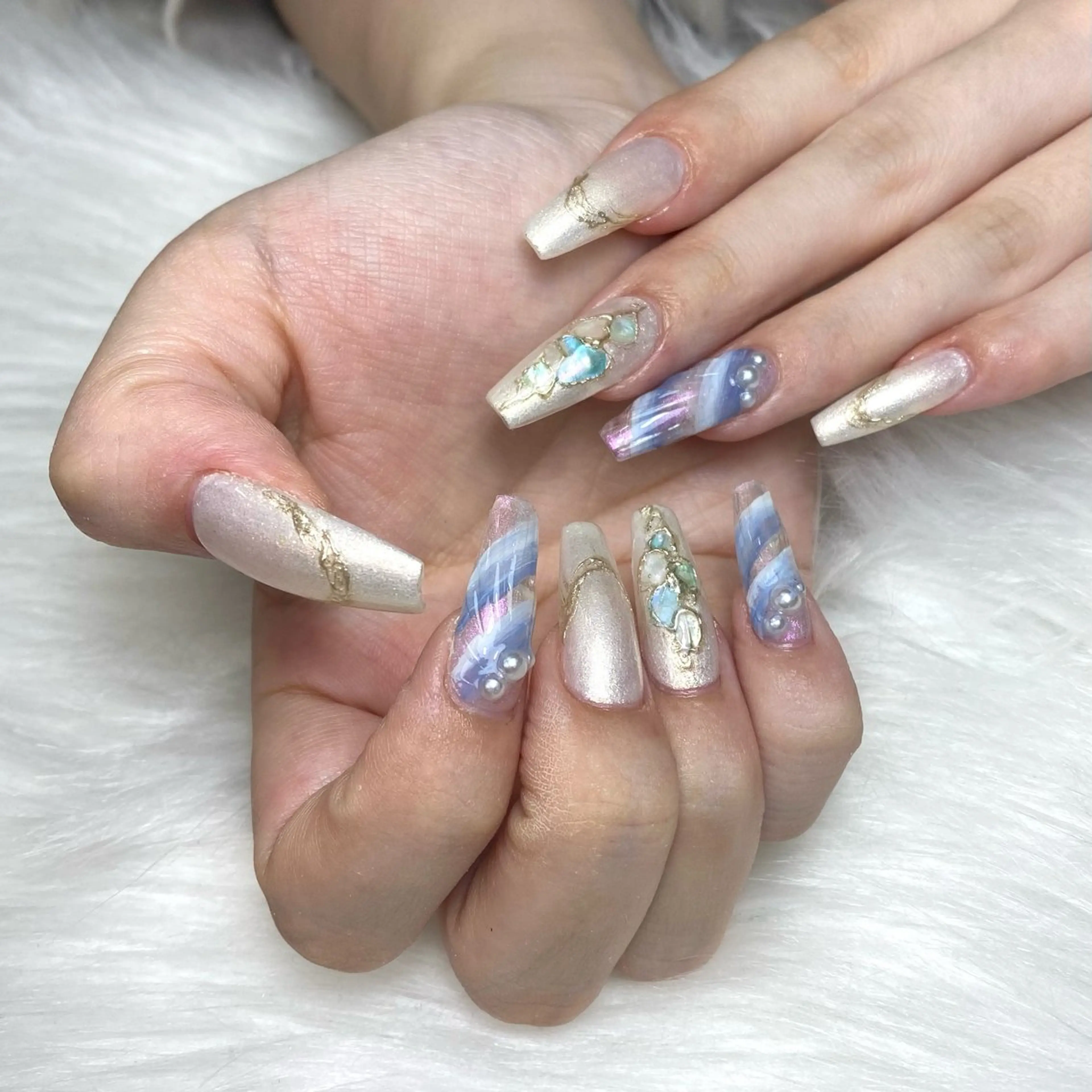 【アプレ】チップ長さ出し＋定額アートの写真