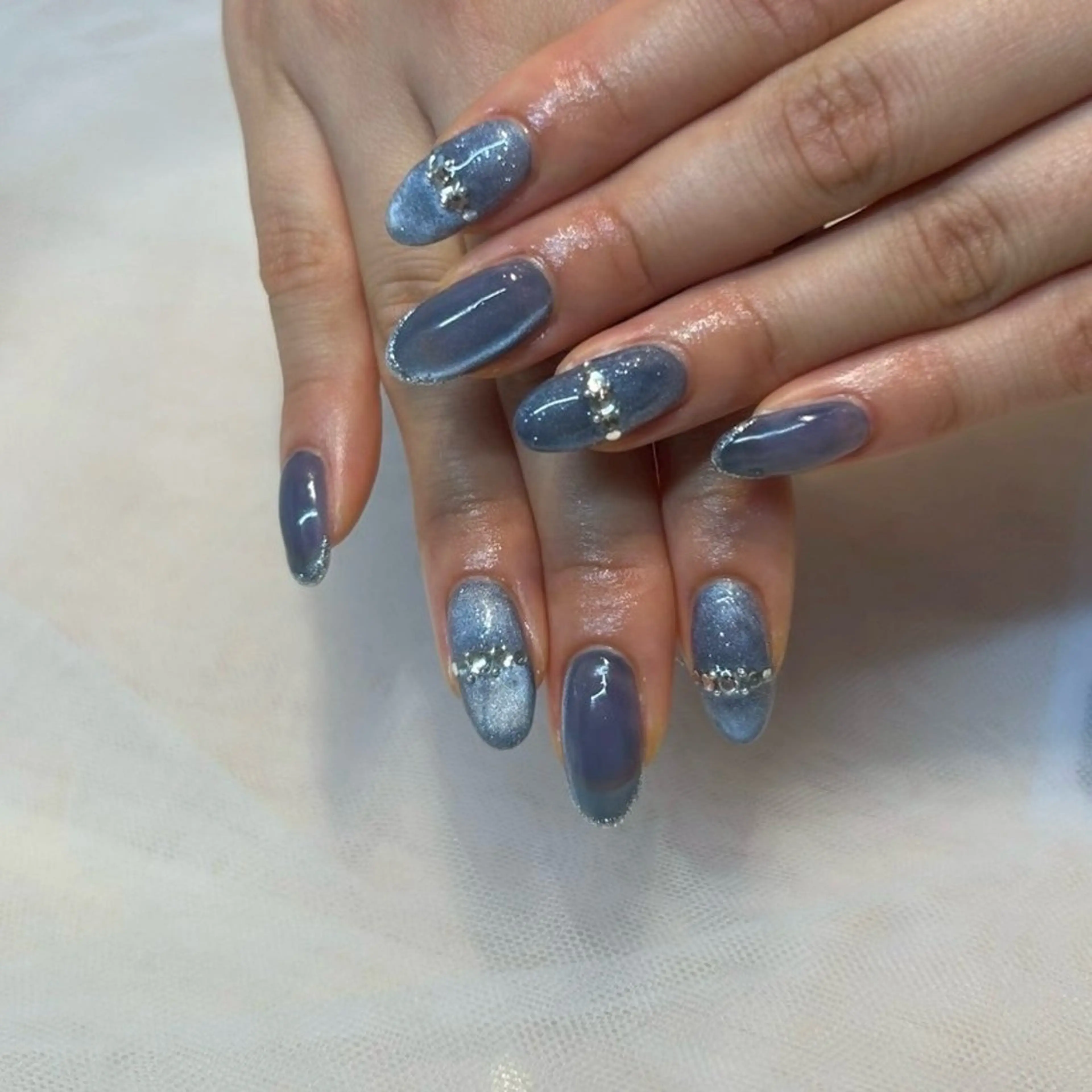 セミロング ハンドネイル Nbibi nail salonのネイルデザイン