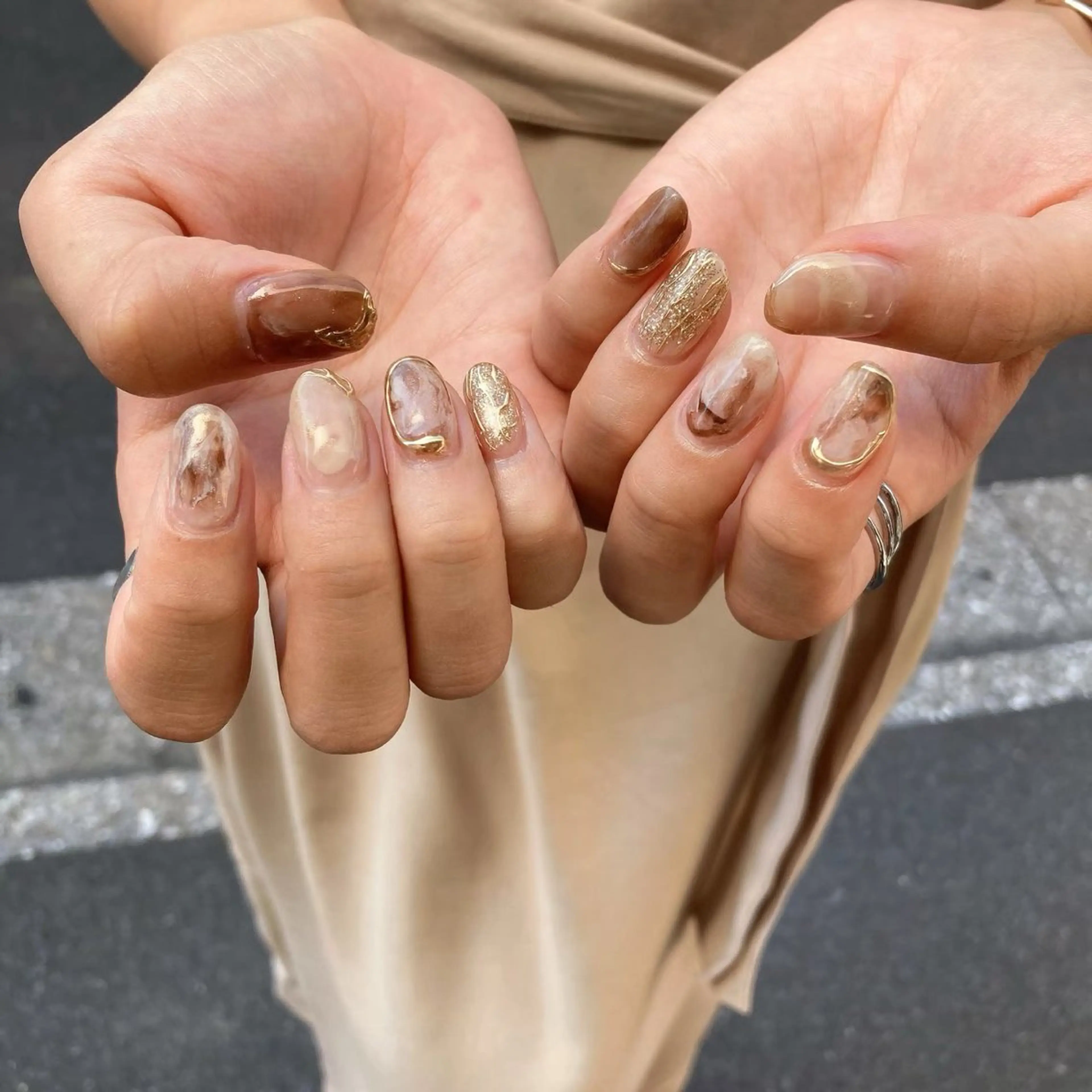 ネイル ジェルネイル シンプルネイル 春ネイル ハンドネイル tamu nail 　金町のネイルデザイン