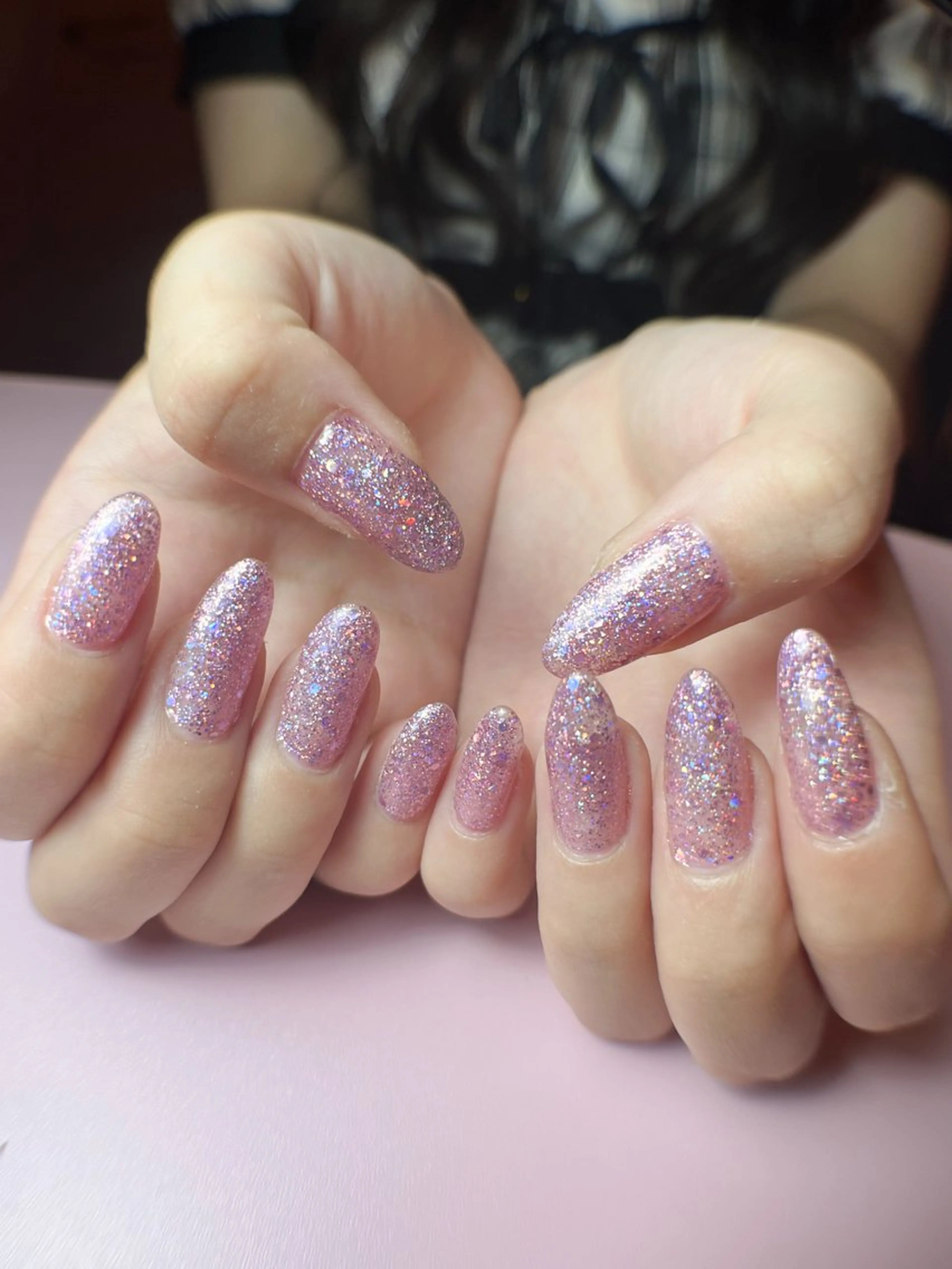 ネイル ワンカラーネイル ピンク ハンドネイル ハンドケア ナツインフィニティ ネイルズ（なつ）のネイルデザイン