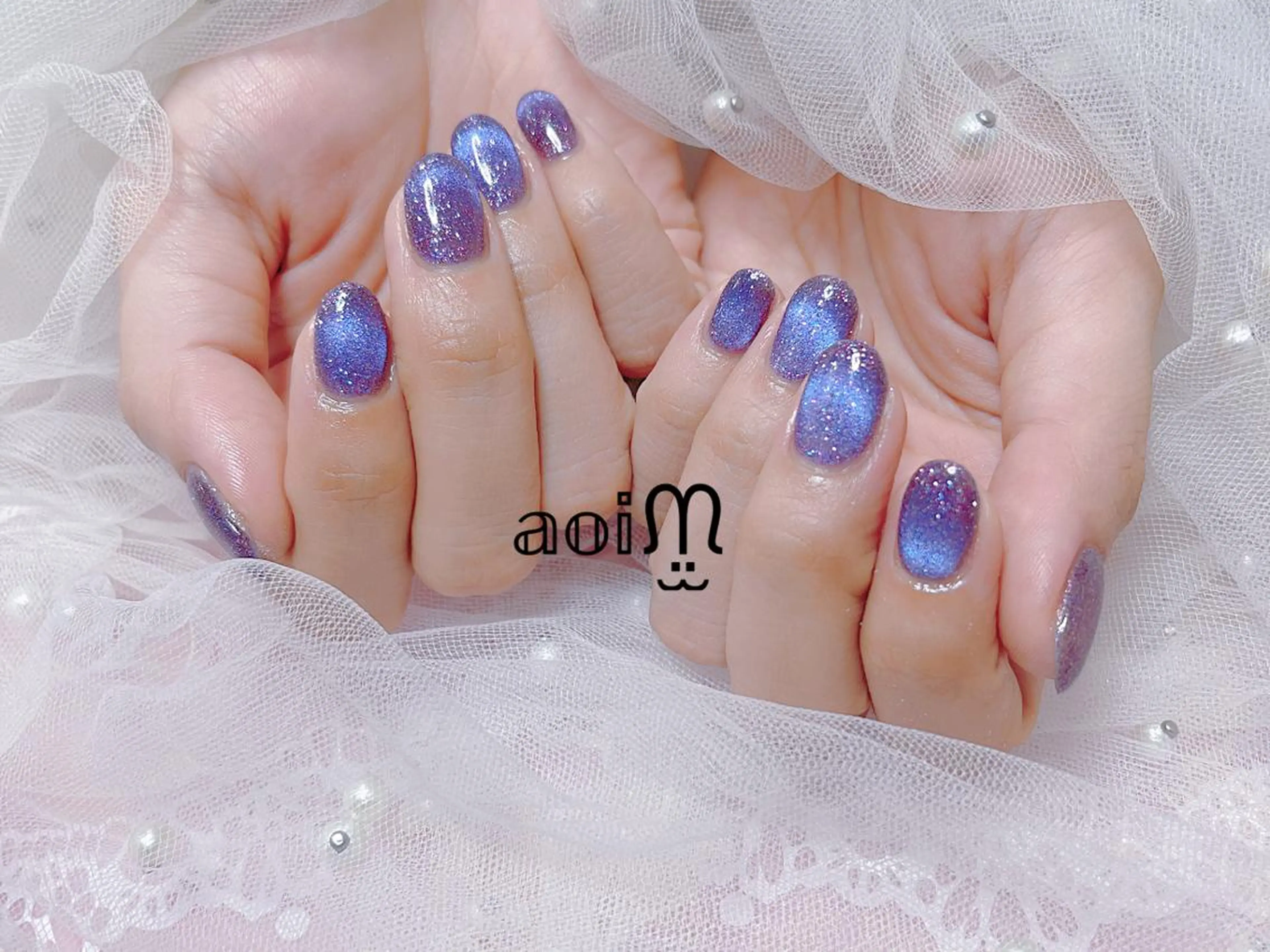 ネイル ハンドネイル 葵うさぎ所属・葵うさぎ AIのネイルデザイン