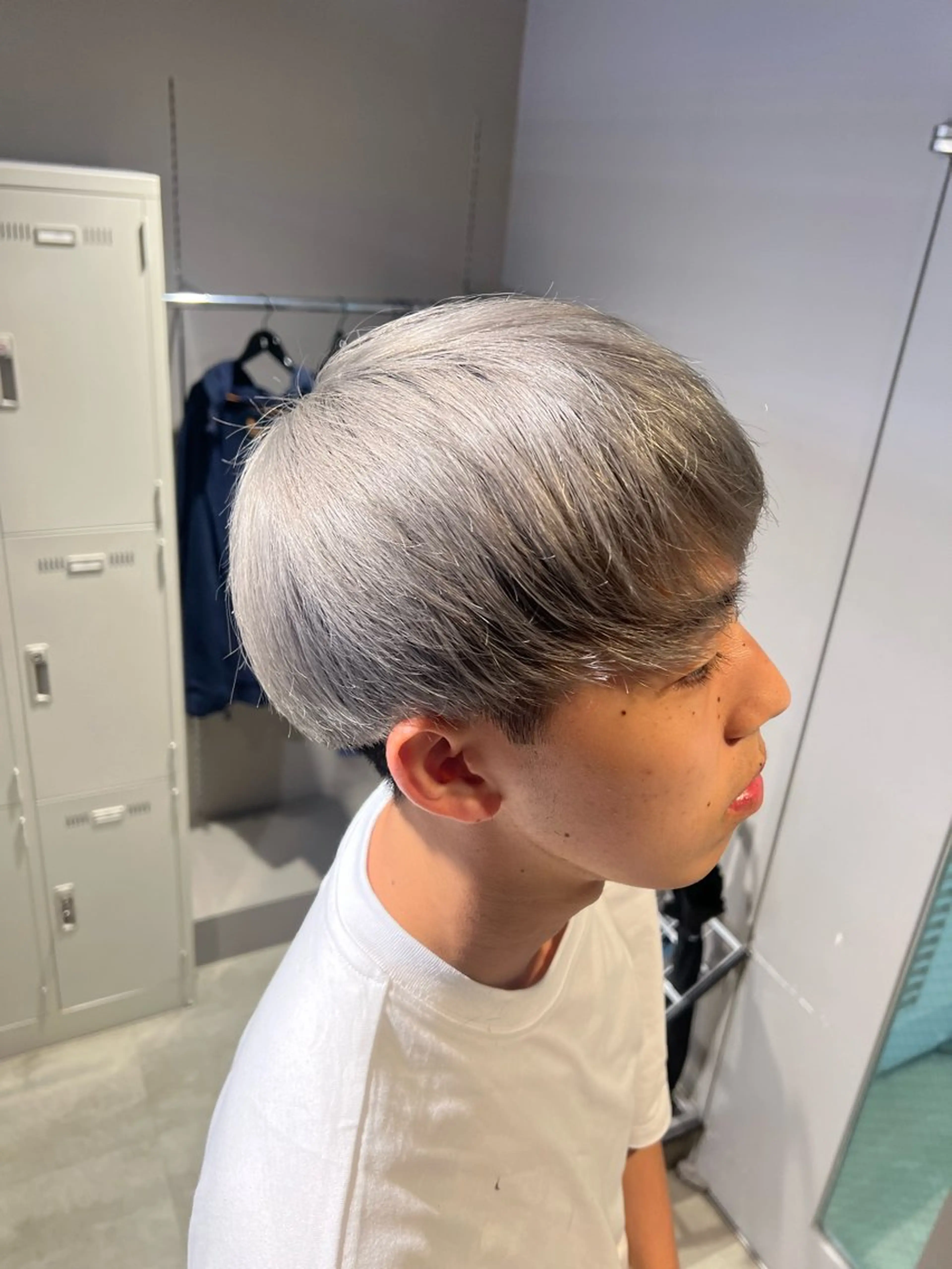 ショート カラー パーマ メンズ ヘアカラー 韓国レイヤーカット /REIのヘアスタイル