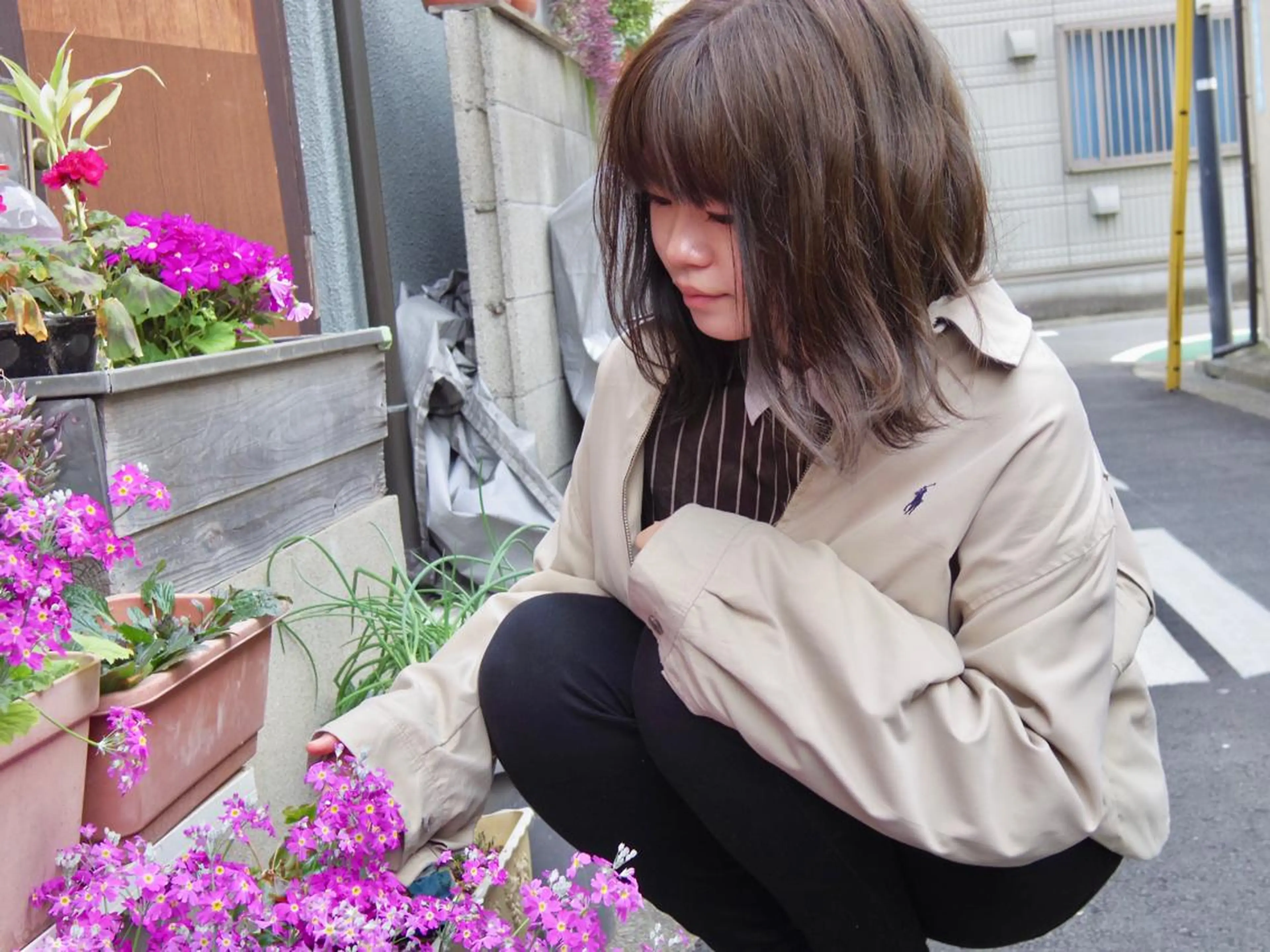 セミロング パーマ MIRUCO by KURAKU所属・⭐️ハイトーンカラー ⭐️メンズパーマ達成のヘアスタイル