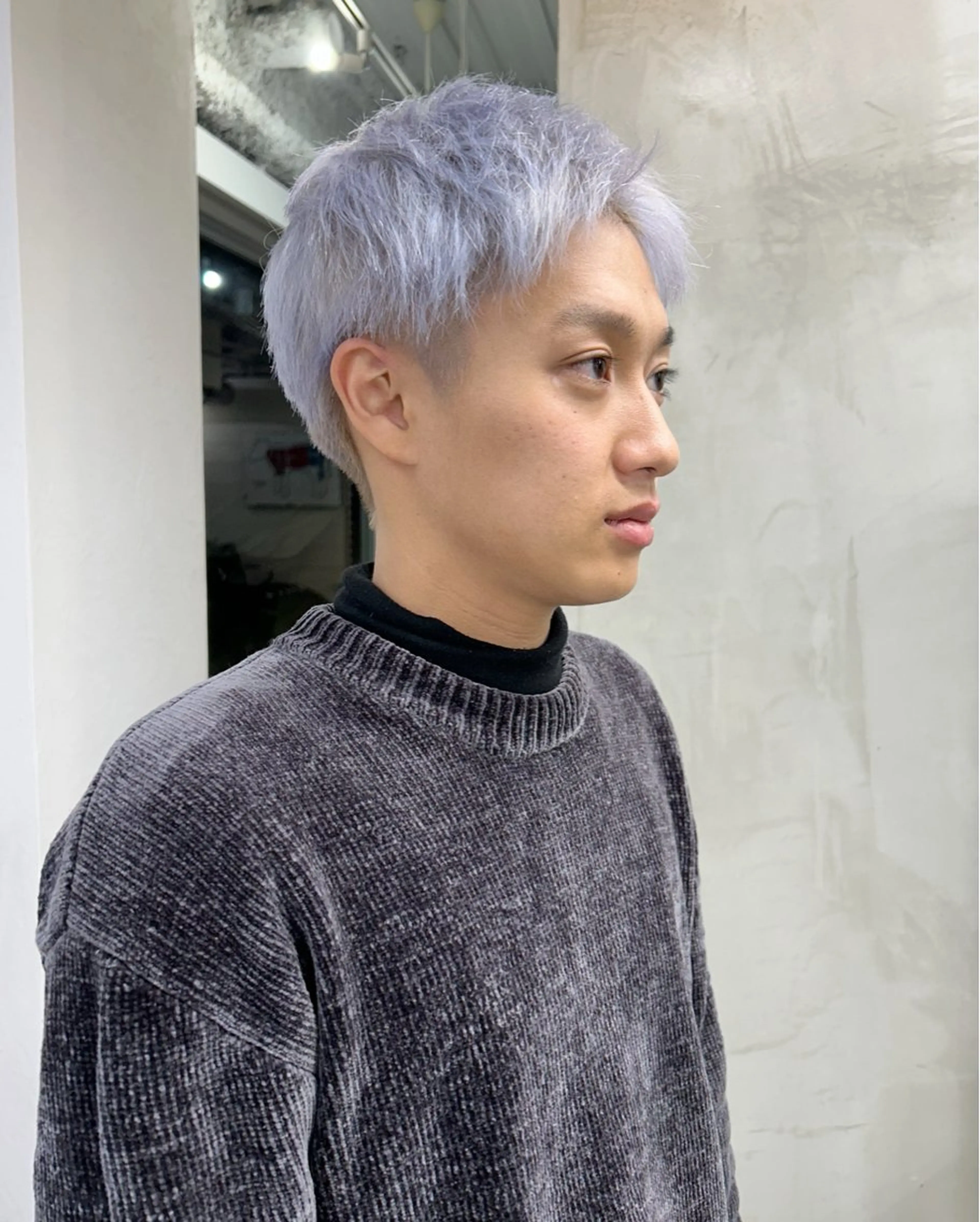 カラー メンズ 🫐寒色系カラー 🫐ヤマナカリリカのヘアスタイル